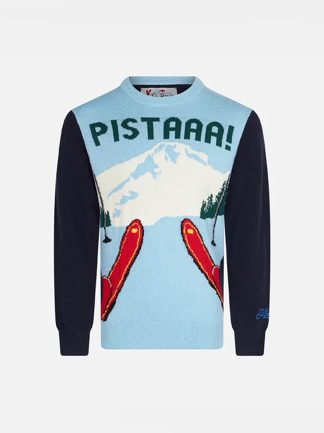 mc2-saint-barth-maglione-bambino-jacquard-montagna-blu-navy-pistaaa image 1