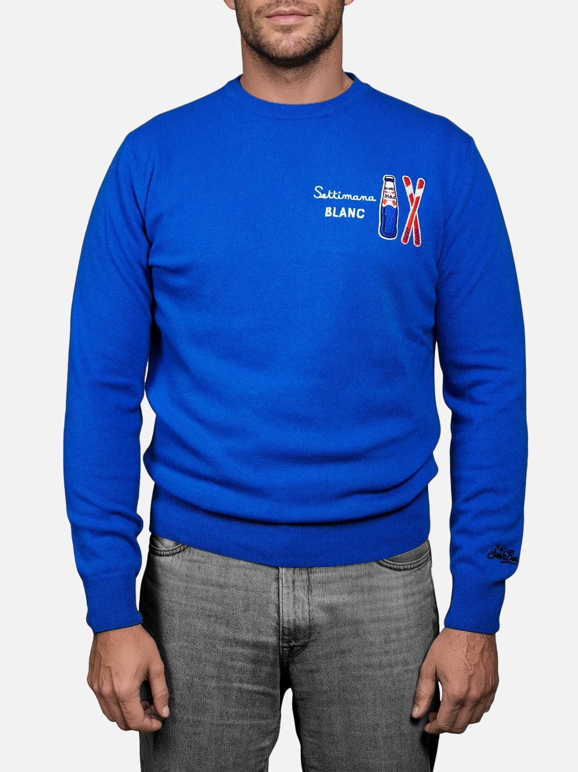 mc2-saint-barth-heron-light-special-edition-blanc-1664-felpa-girocollo-blu-uomo image 2