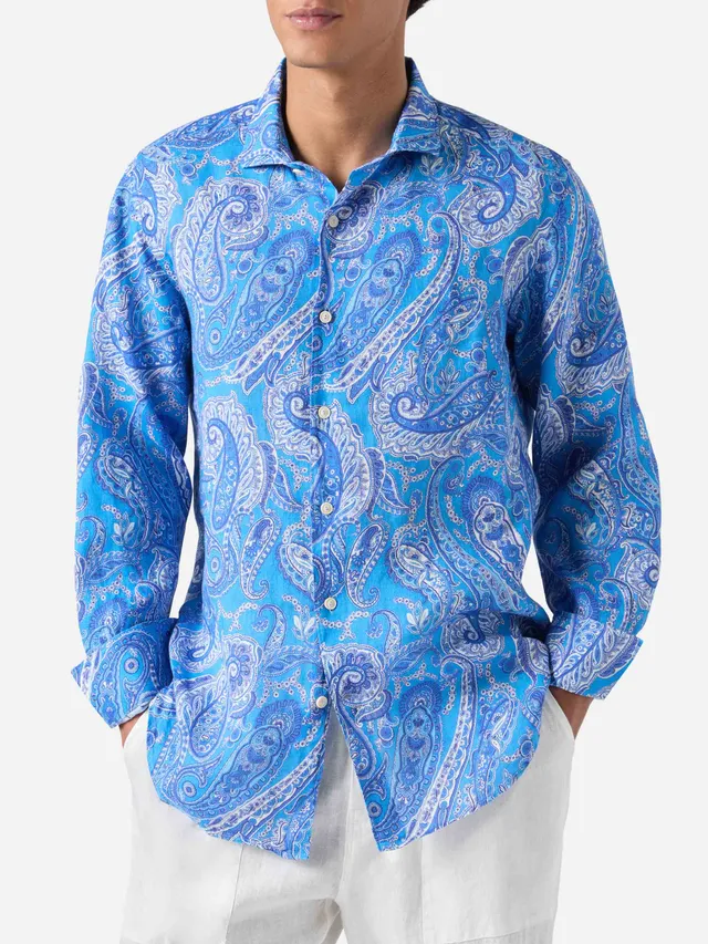 mc2-saint-barth-pamplona-camicia-in-lino-uomo-paisley-azzurro-chiaro image 1