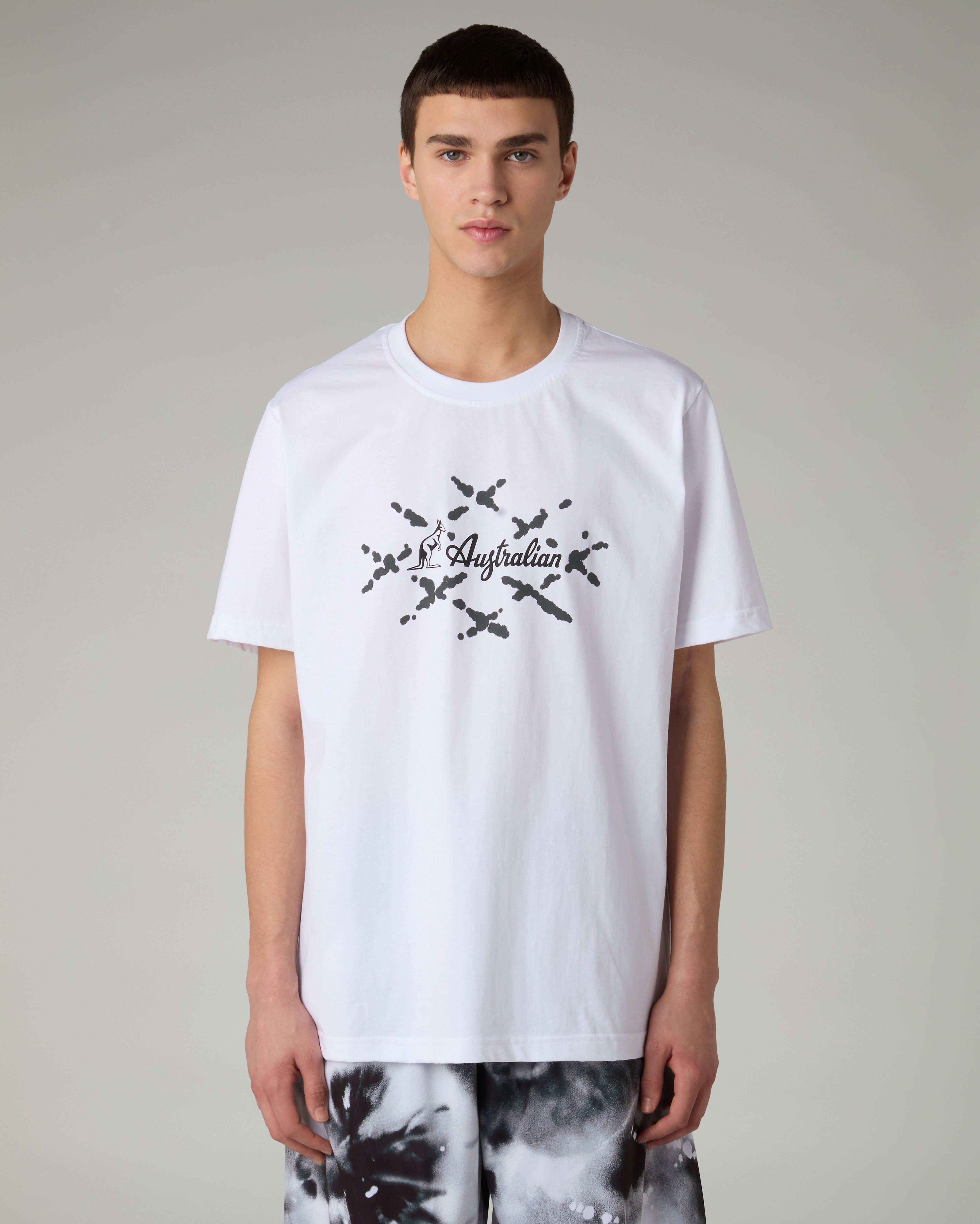 australian-cage-cotton-t-shirt-bianca-regular-fit-made-in-italy image 1