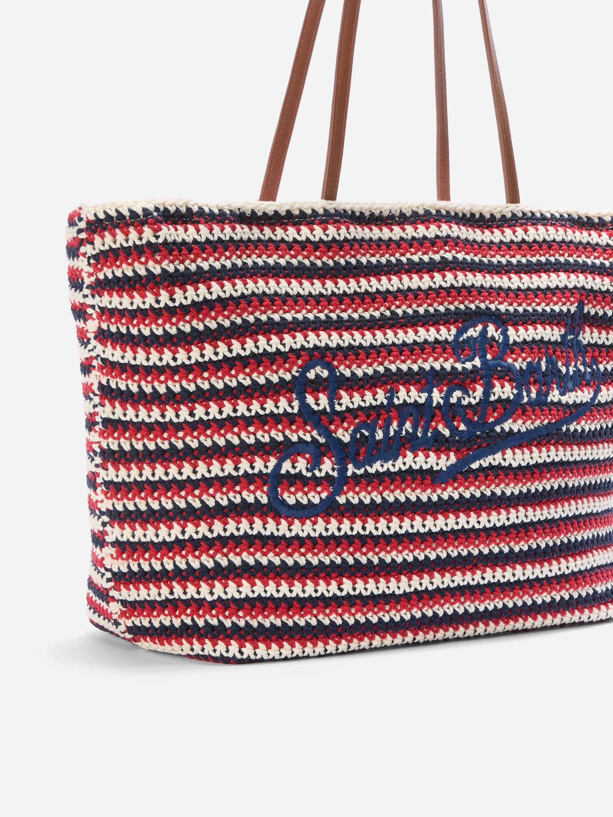 mc2-saint-barth-crochet-tote-bag-mare-blu-rosso-logo image 5