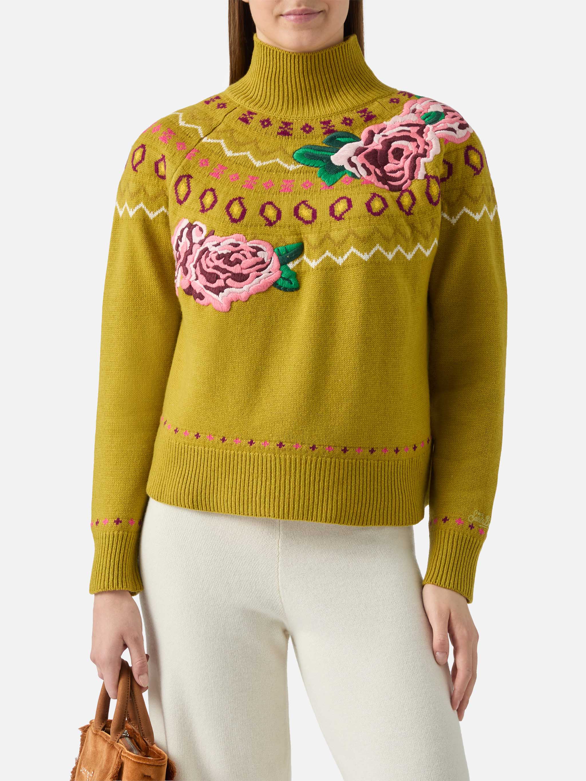mc2-saint-barth-meghan-maglione-donna-misto-cashmere-jacquard-nordico-verde image 1