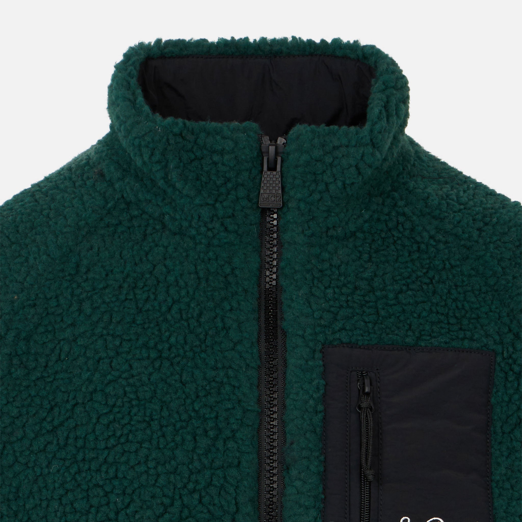 mc2-saint-barth-giacca-sherpa-bambino-snoopy-peanuts-verde-special-edition image 3