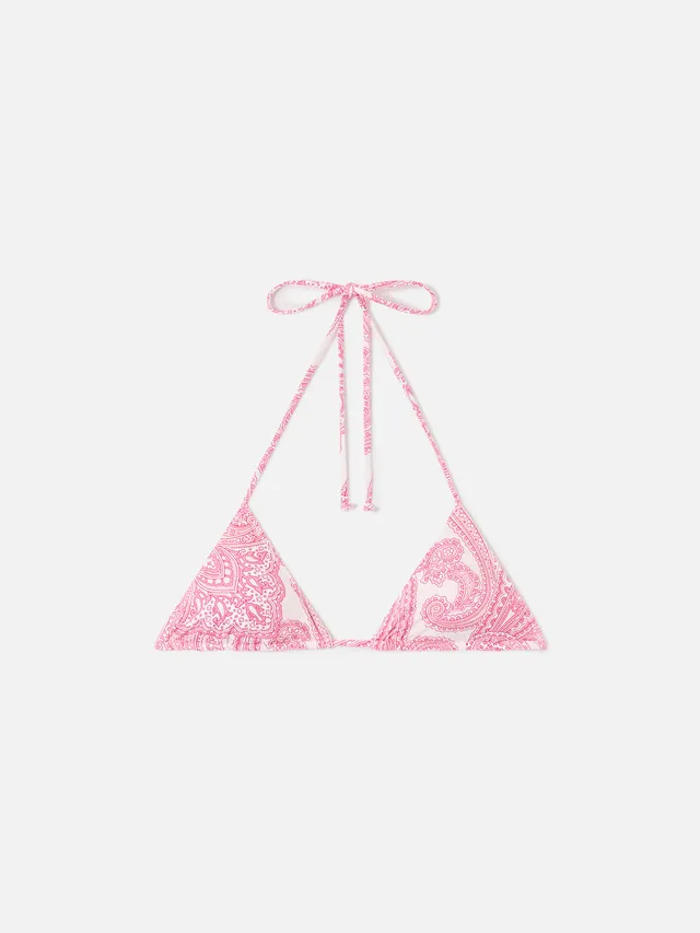 mc2-saint-barth-top-bikini-donna-leah-triangolo-paisley-rosa image 1