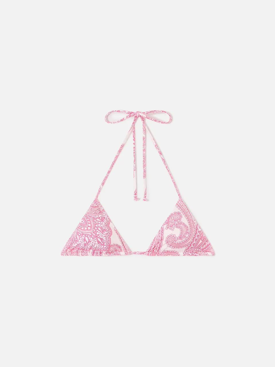 mc2-saint-barth-top-bikini-donna-leah-triangolo-paisley-rosa image 1