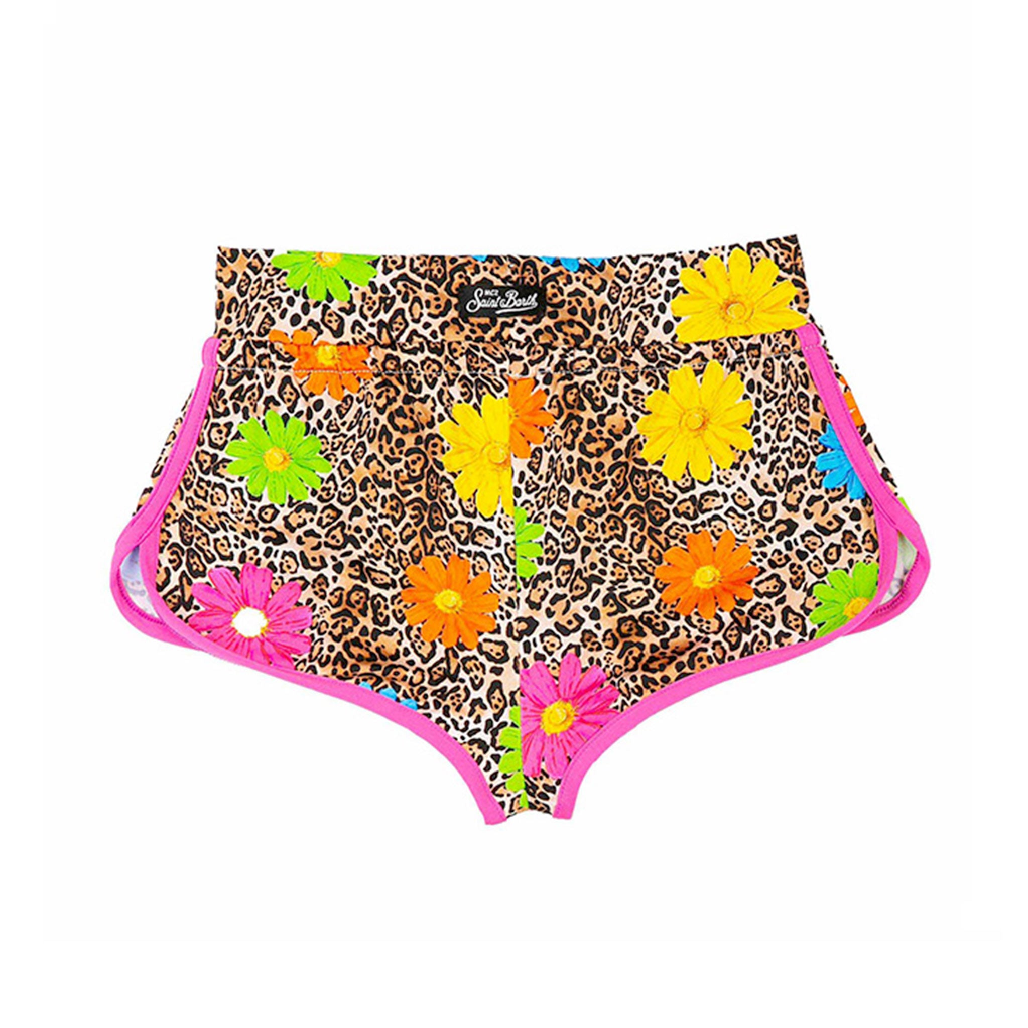 mc2-saint-barth-pantaloncini-da-spiaggia-bambina-stampa-margherita-smile image 2