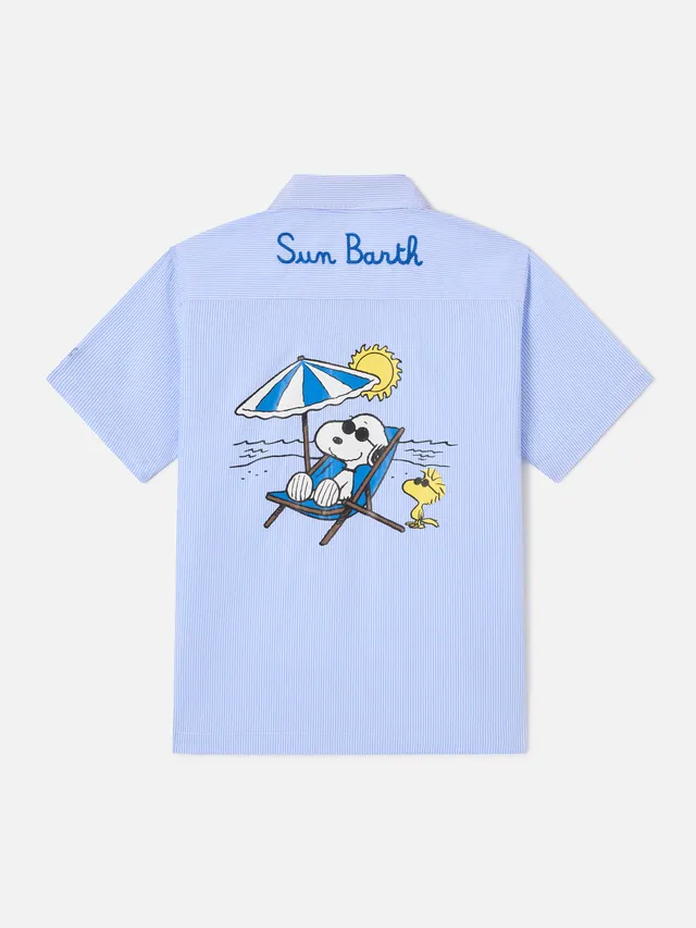 mc2-saint-barth-sifnos-jr-camicia-bambino-cotone-righe-snoopy-peanuts-special-ed image 1