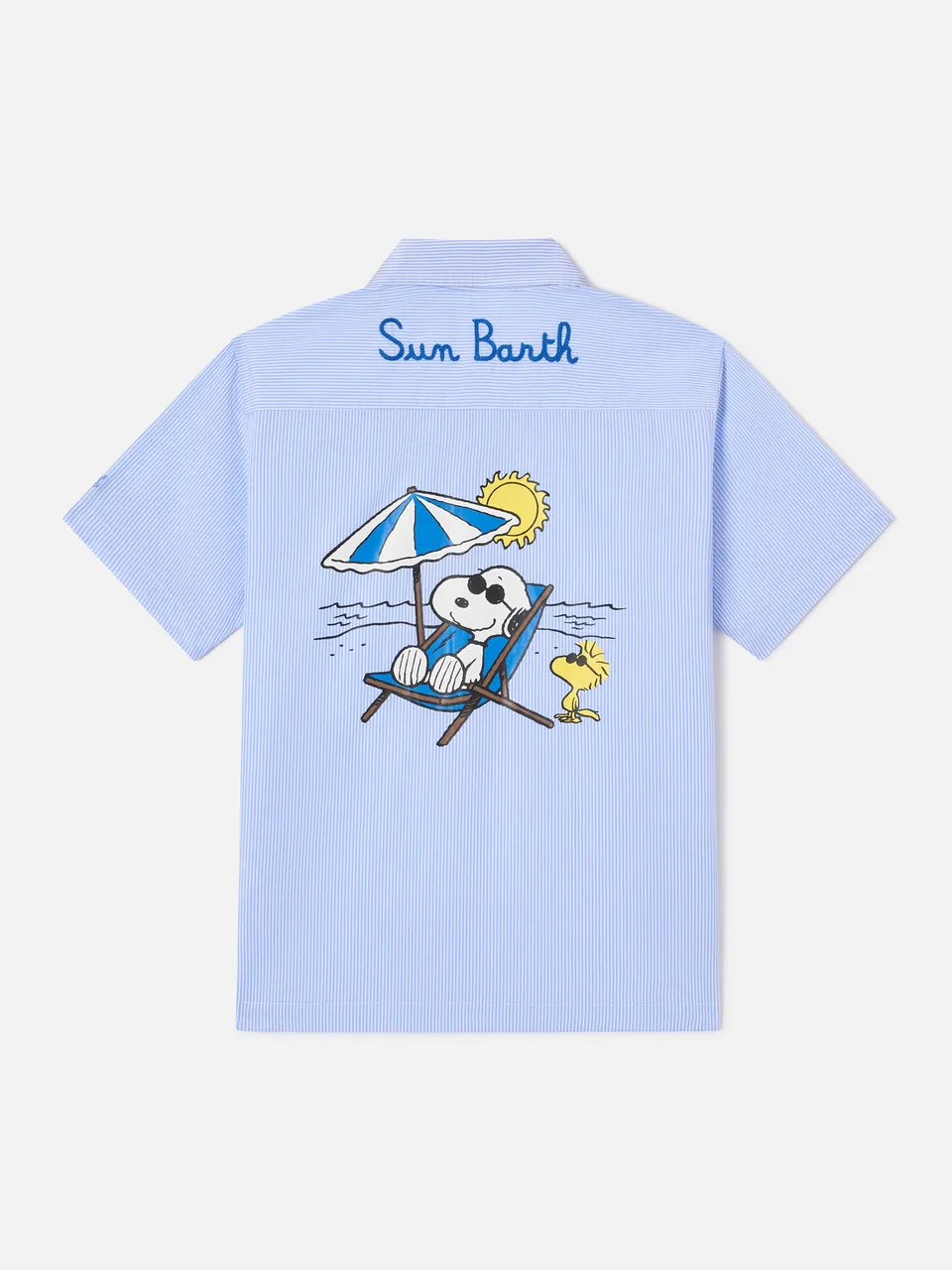 mc2-saint-barth-sifnos-jr-camicia-bambino-cotone-righe-snoopy-peanuts-special-ed image 1