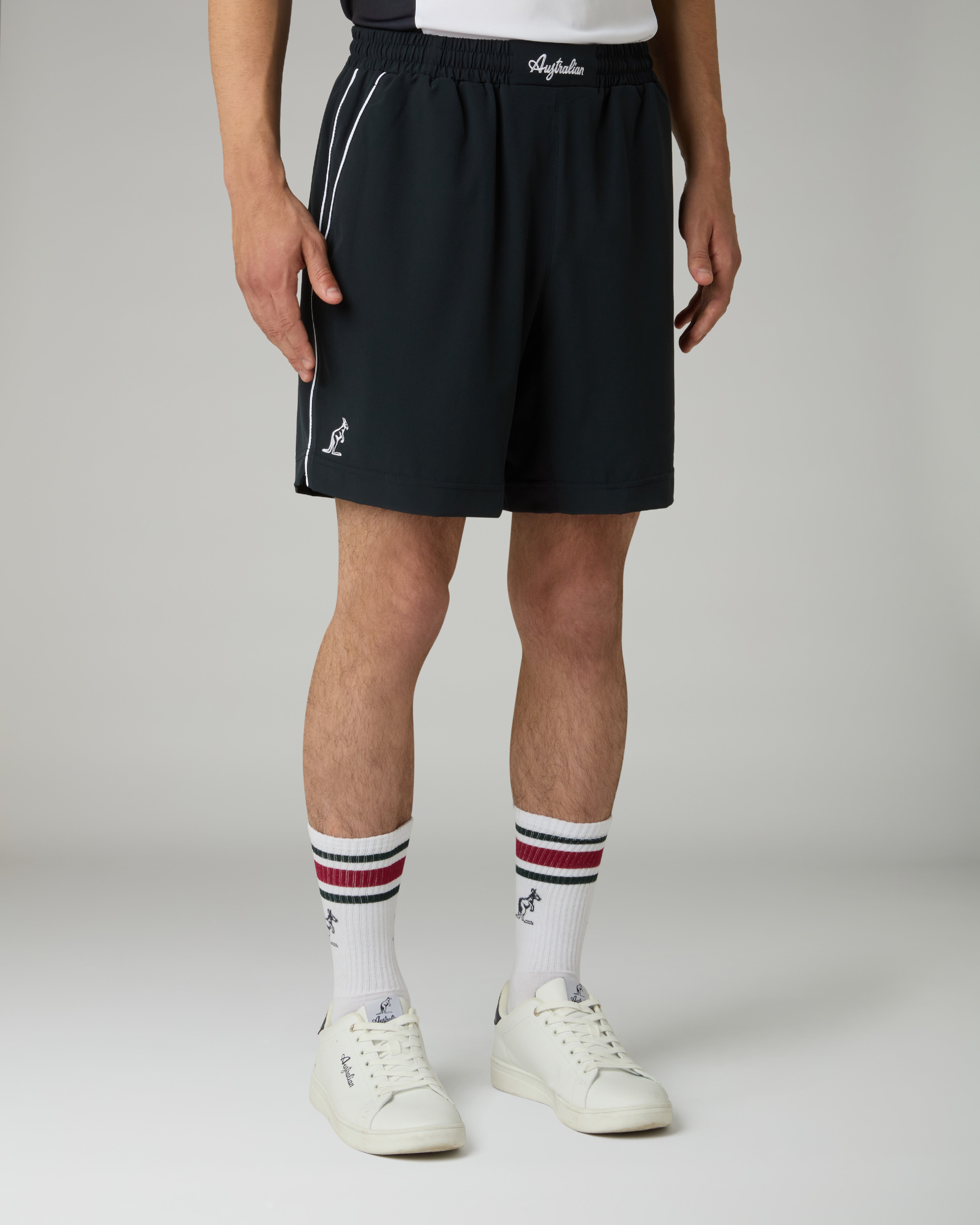australian-slam-classic-short-blu-navy-bi-elastico-tennis image 1