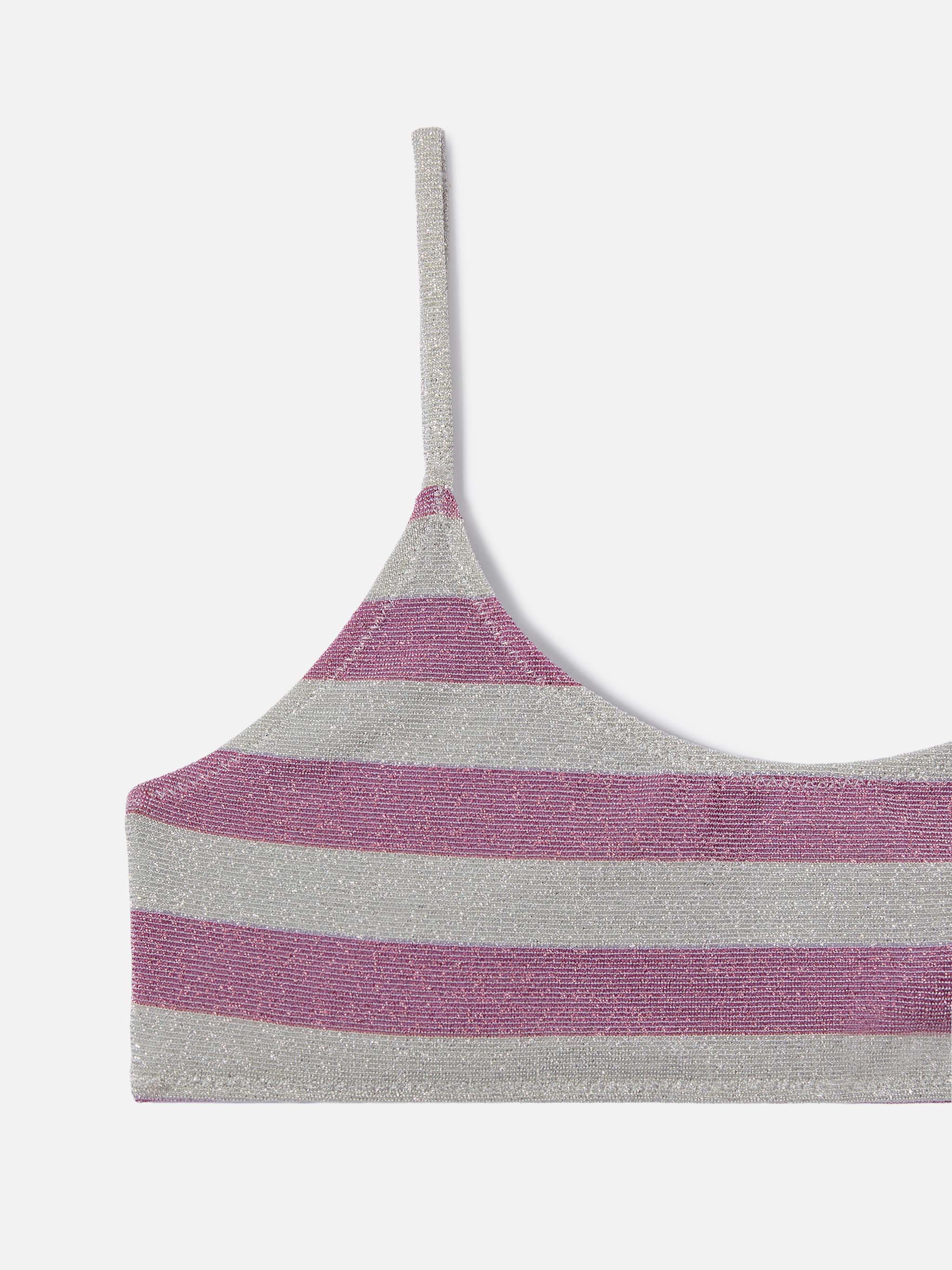 mc2-saint-barth-bikini-jaiden-bambina-righe-rosa-silver-lurex image 3