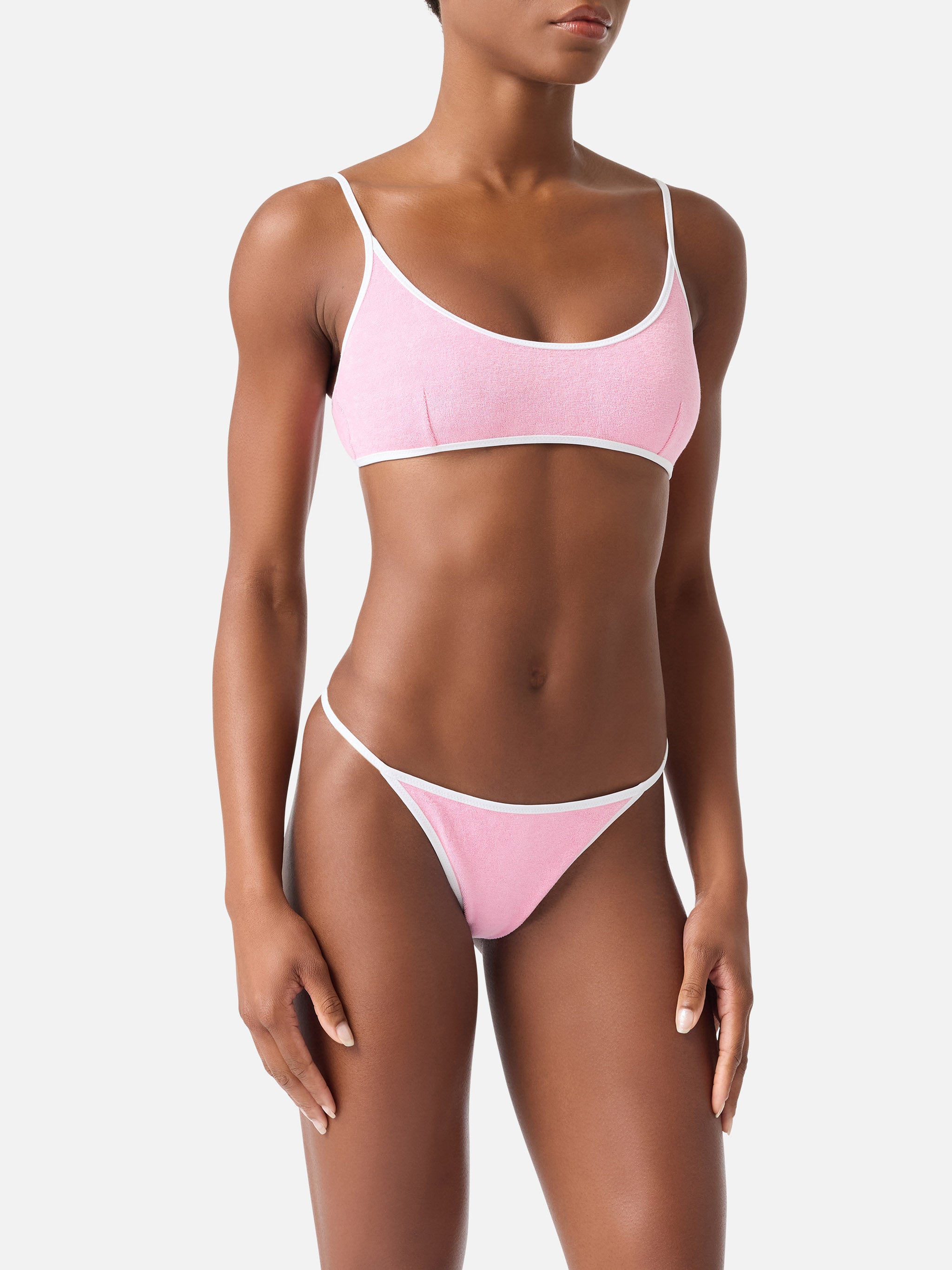 mc2-saint-barth-bikini-juliane-string-rosa-effetto-spugna-con-piping-bianco-spec image 2
