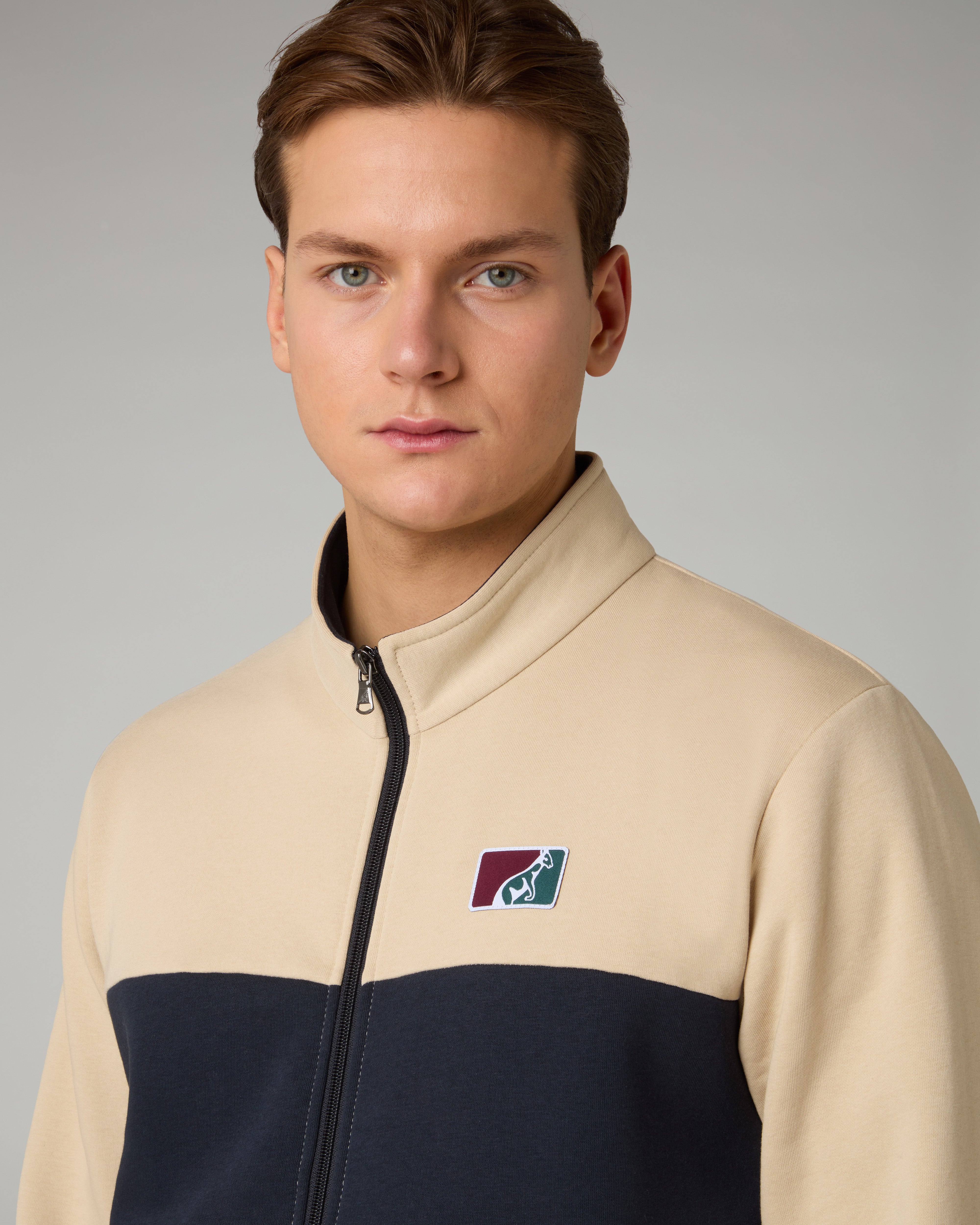 australian-posh-fleece-track-jacket-full-zip-sabbia image 4