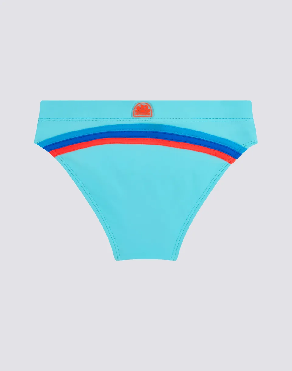 sundek-slip-mare-rainbow-bambino-vita-elastica-b306ssl3000 image 1