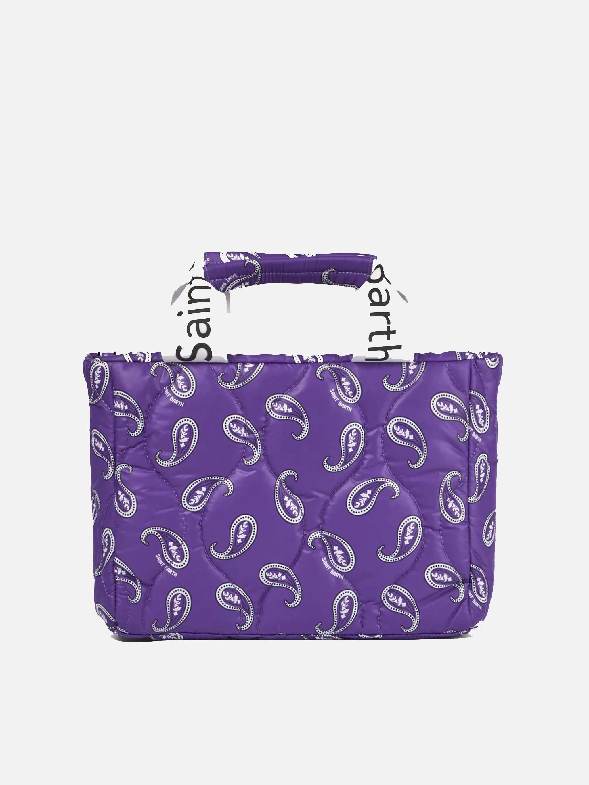mc2-saint-barth-puffer-bag-borsa-imbottita-viola-stampa-paisley-con-tracolla image 4