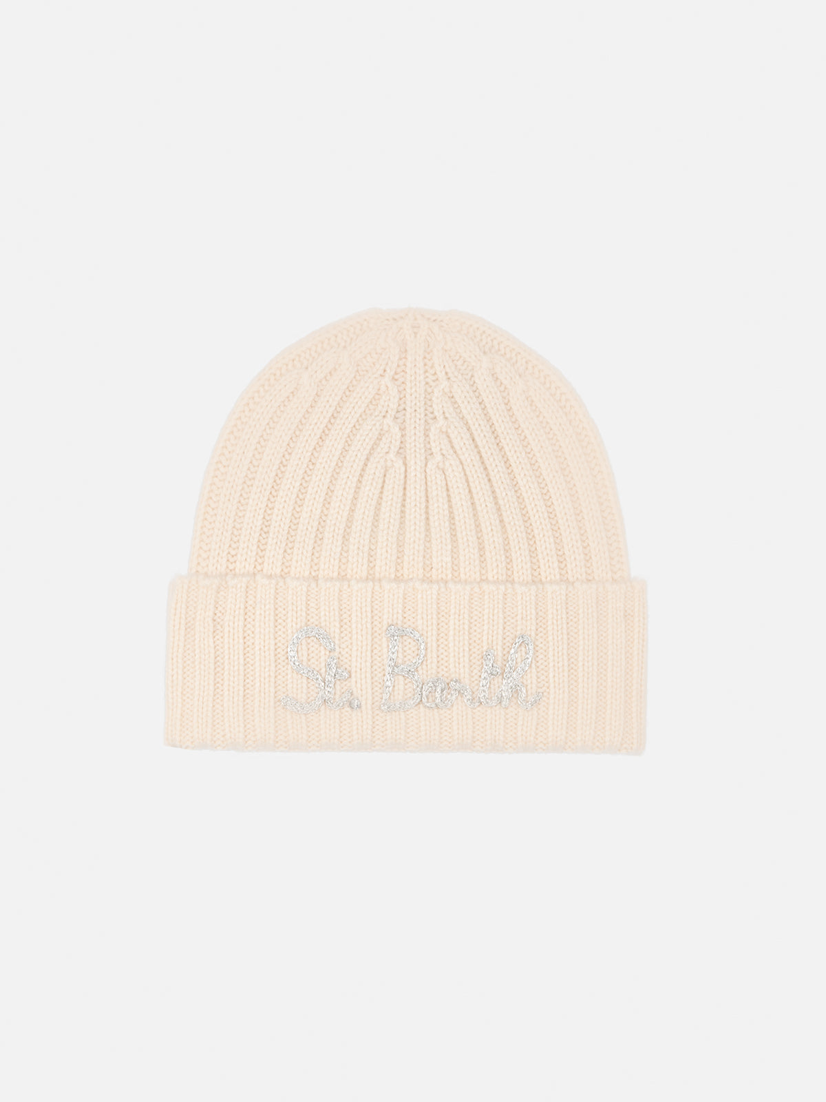 mc2-saint-barth-wengen-cappello-bambina-bianco-con-ricamo-lurex image 1