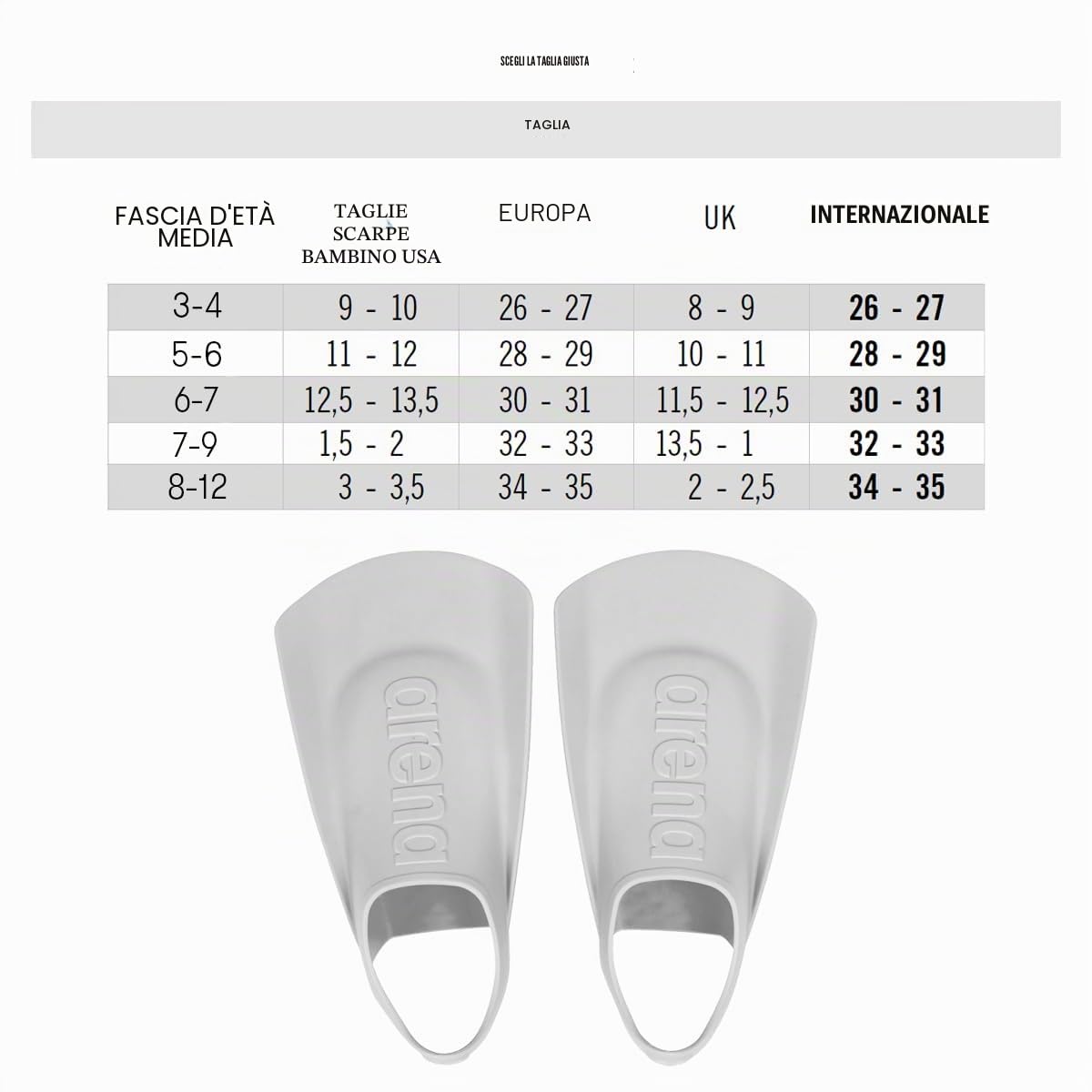 arena-junior-swim-fin-pinna-da-nuoto-bambini image 2