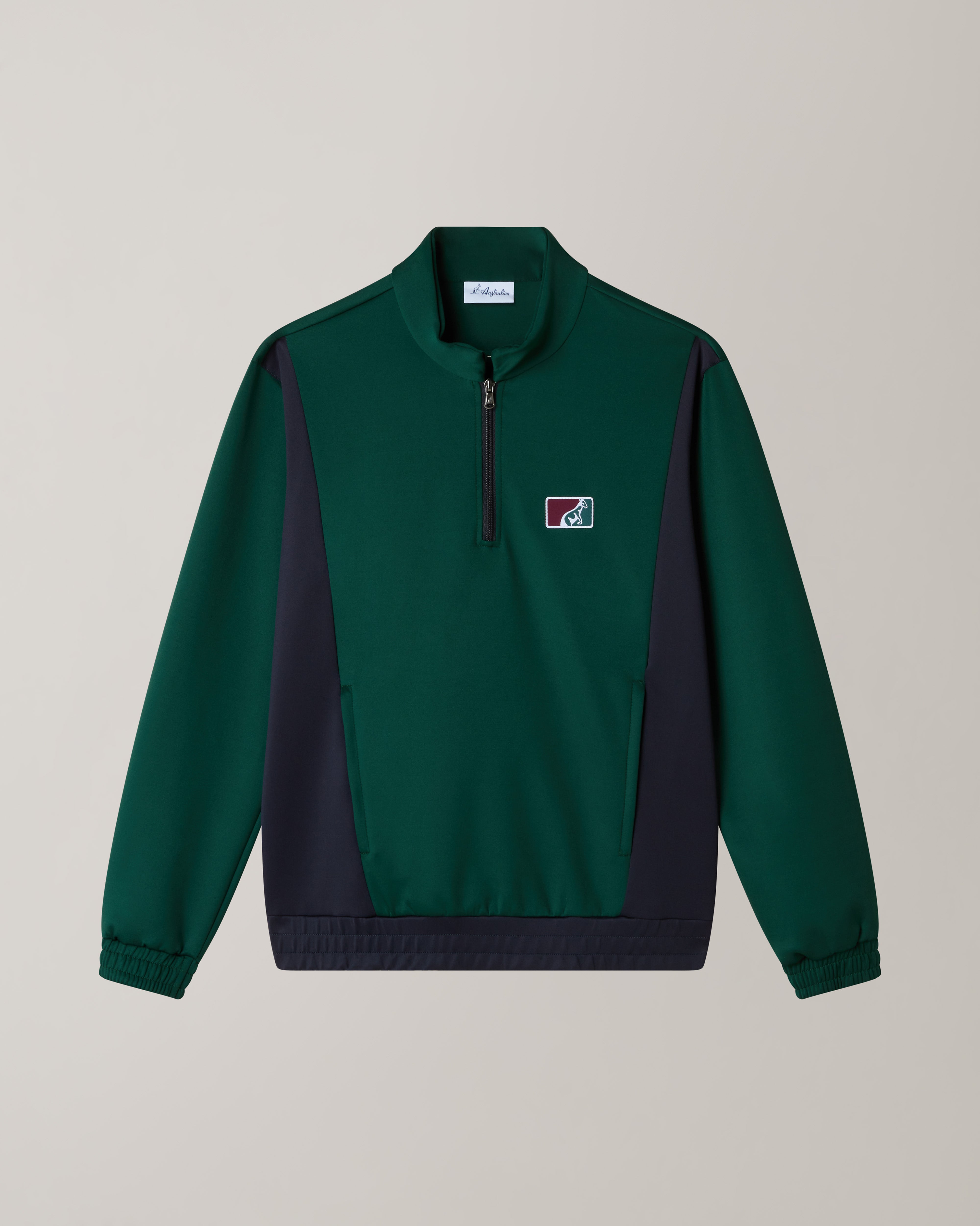 australian-classic-crewneck-mezza-zip-tessuto-shot image 6