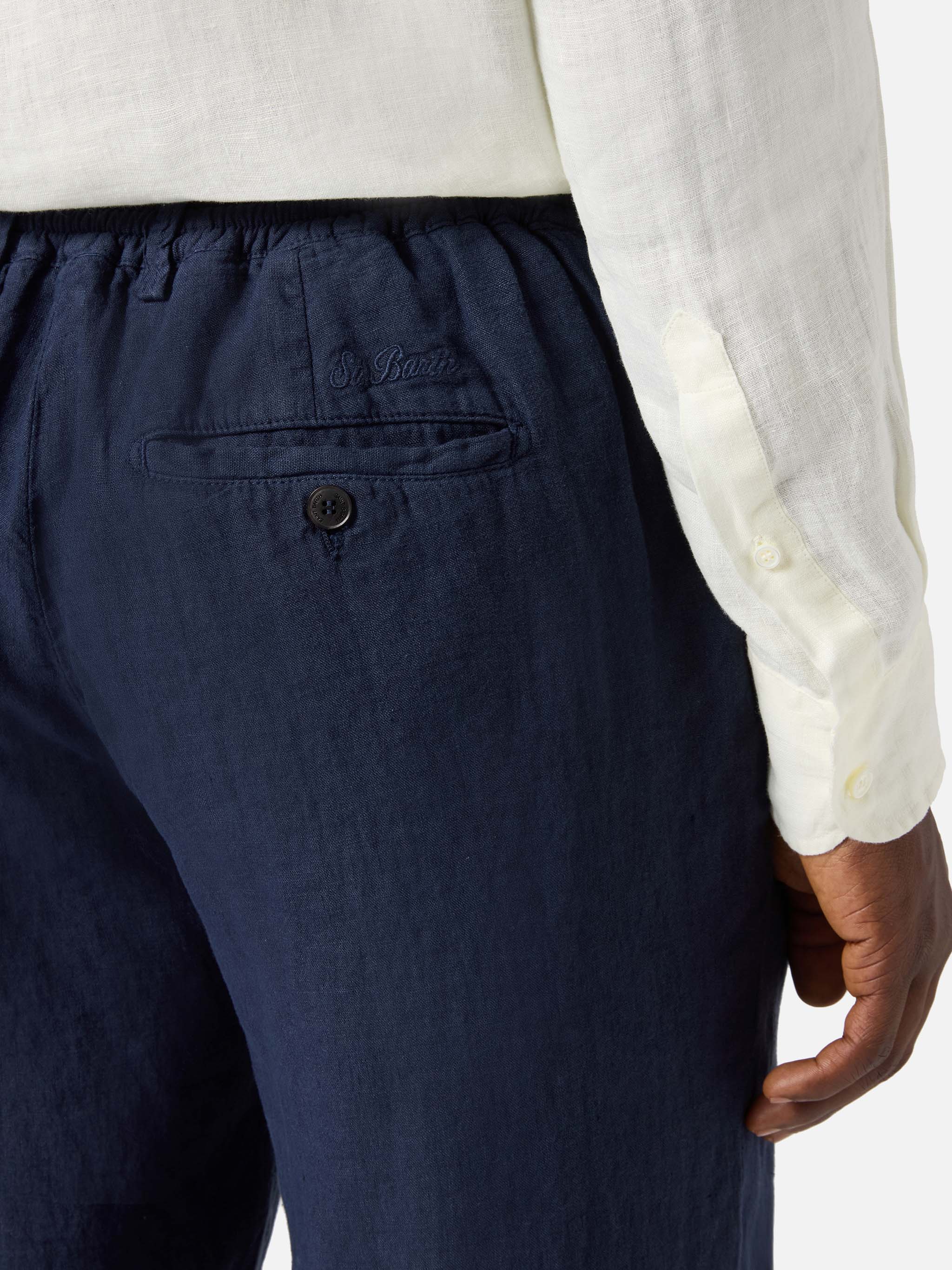 mc2-saint-barth-pantalone-havier-pantalone-lungo-uomo-in-puro-lino-blu-navy image 3