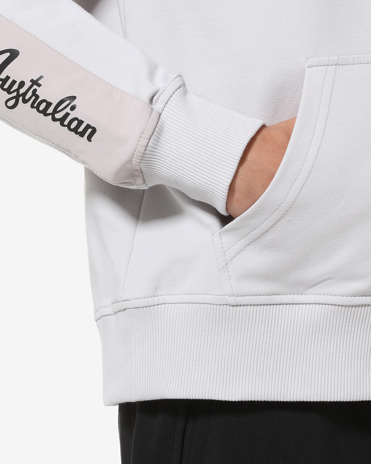 australian-city-hoodie-lsufe0018-felpa-con-cappuccio-cenere image 5