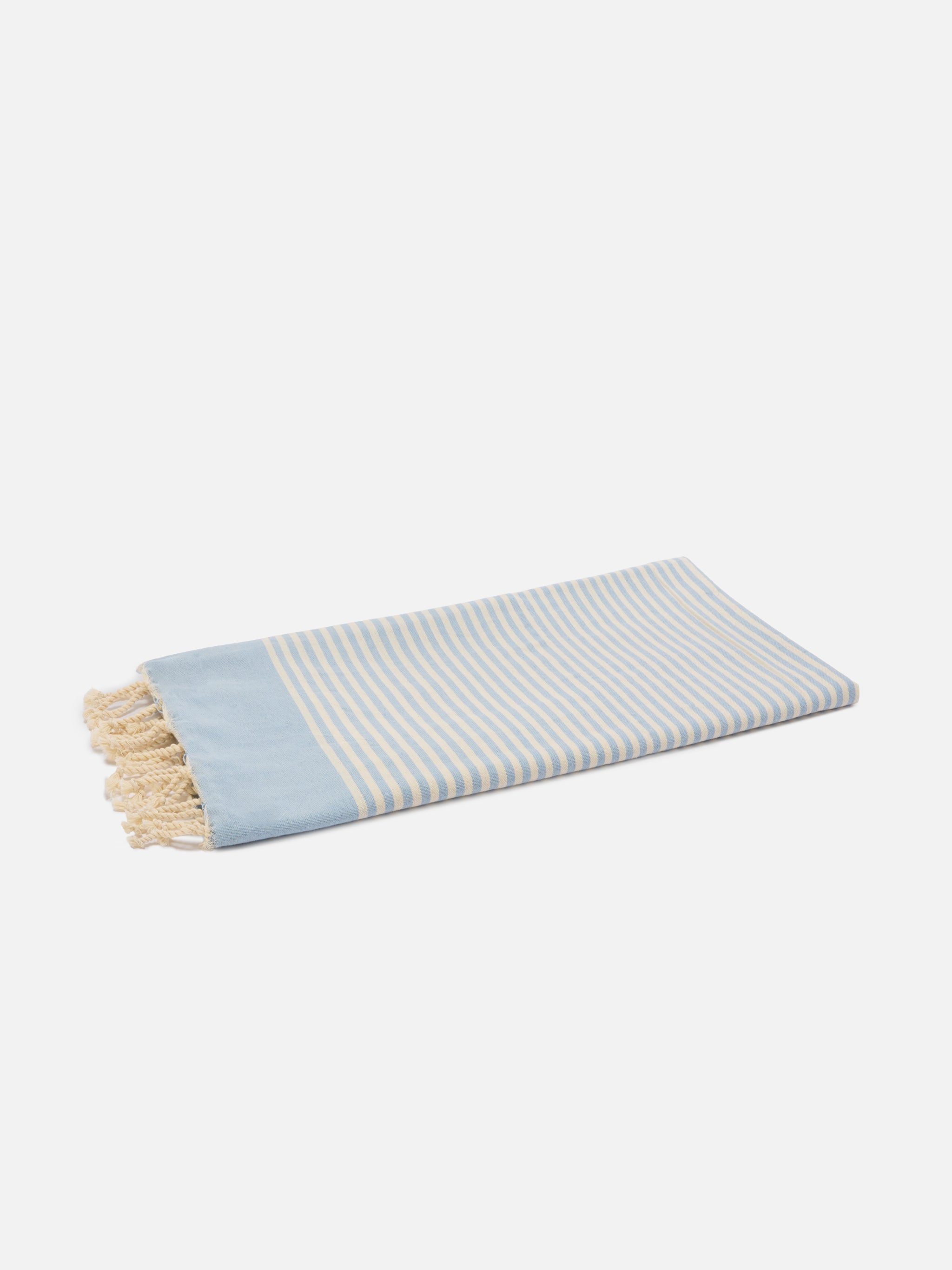 mc2-saint-barth-foutas-telo-mare-cotone-jacquard-righe-azzurre-e-bianche-con-fra image 2