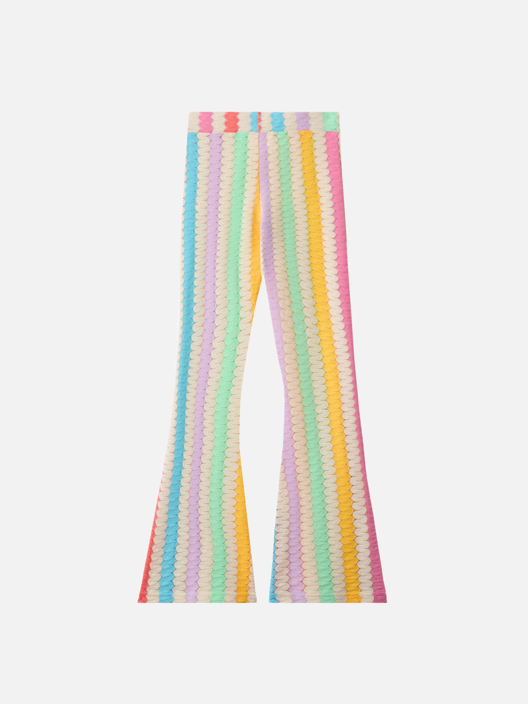 mc2-saint-barth-pantaloni-flare-gwenda-jr-bambina-chevron-multicolor image 3