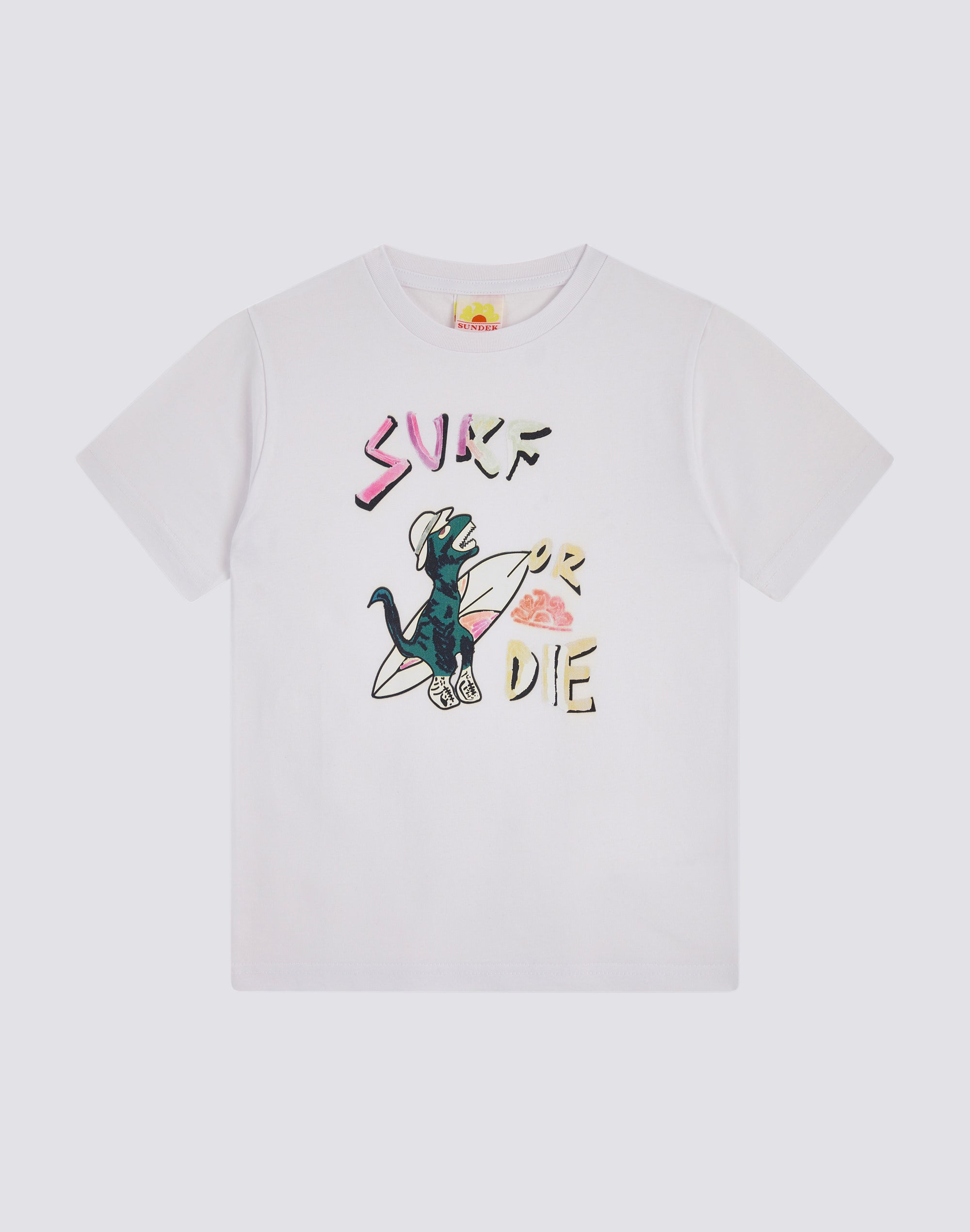 sundek-t-shirt-bambino-manica-corta-stampa-archivio-surf-or-die image 1