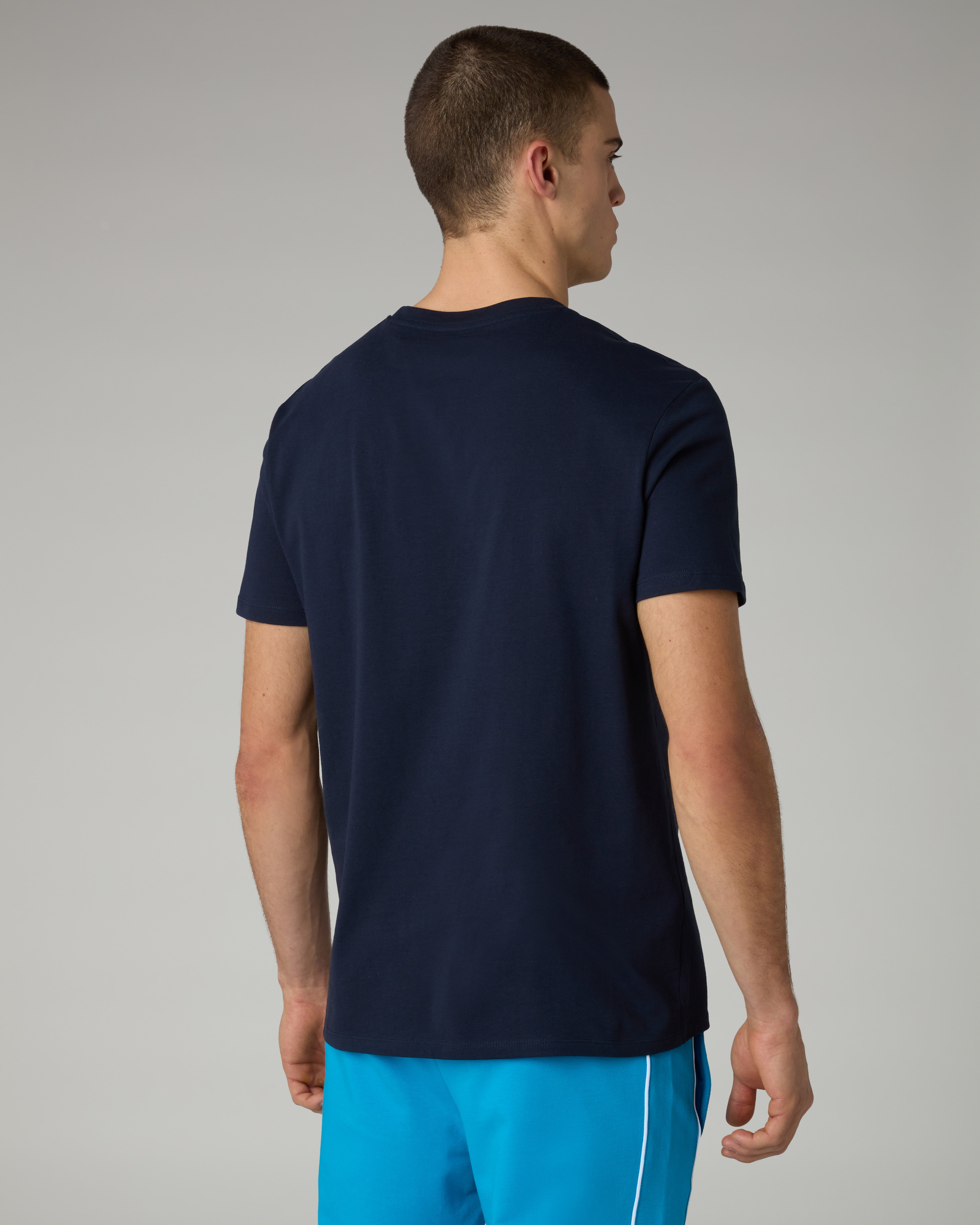 australian-league-cotton-t-shirt-blu-navy-con-stampa-regular-fit image 3
