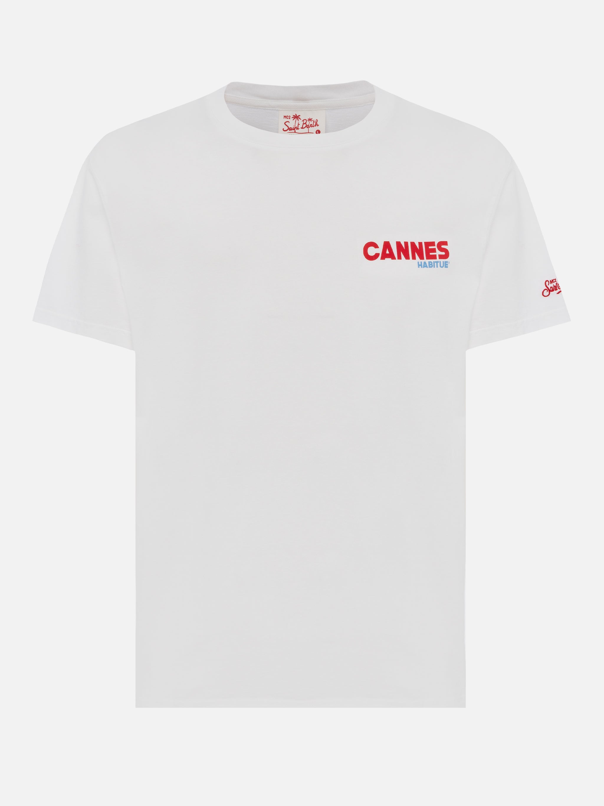 mc2-saint-barth-t-shirt-man-uomo-t-shirt-in-cotone-bianco-stampa-postcard-cannes image 5