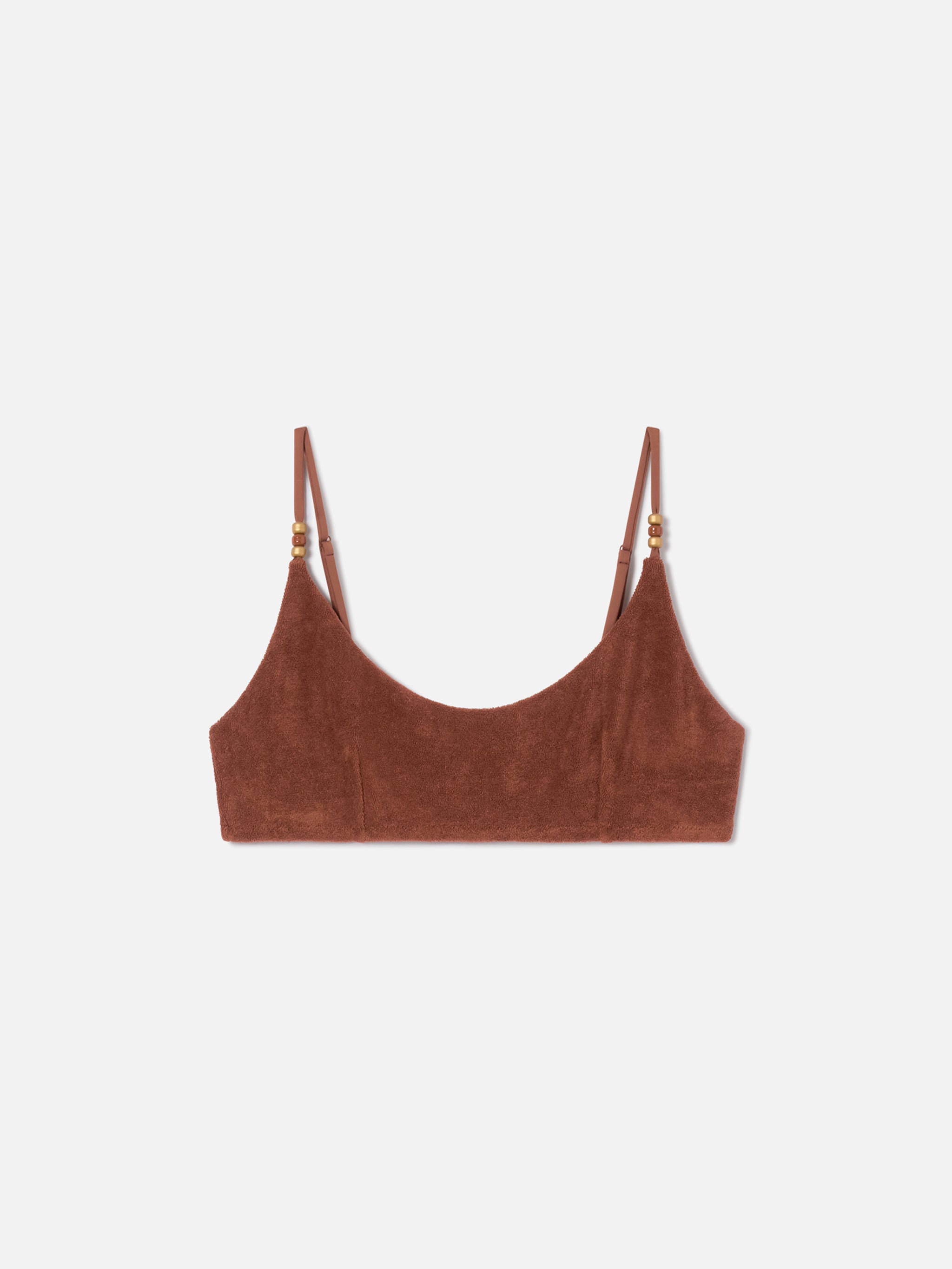 mc2-saint-barth-top-bikini-judy-bralette-marrone-in-spugna-con-charms image 1