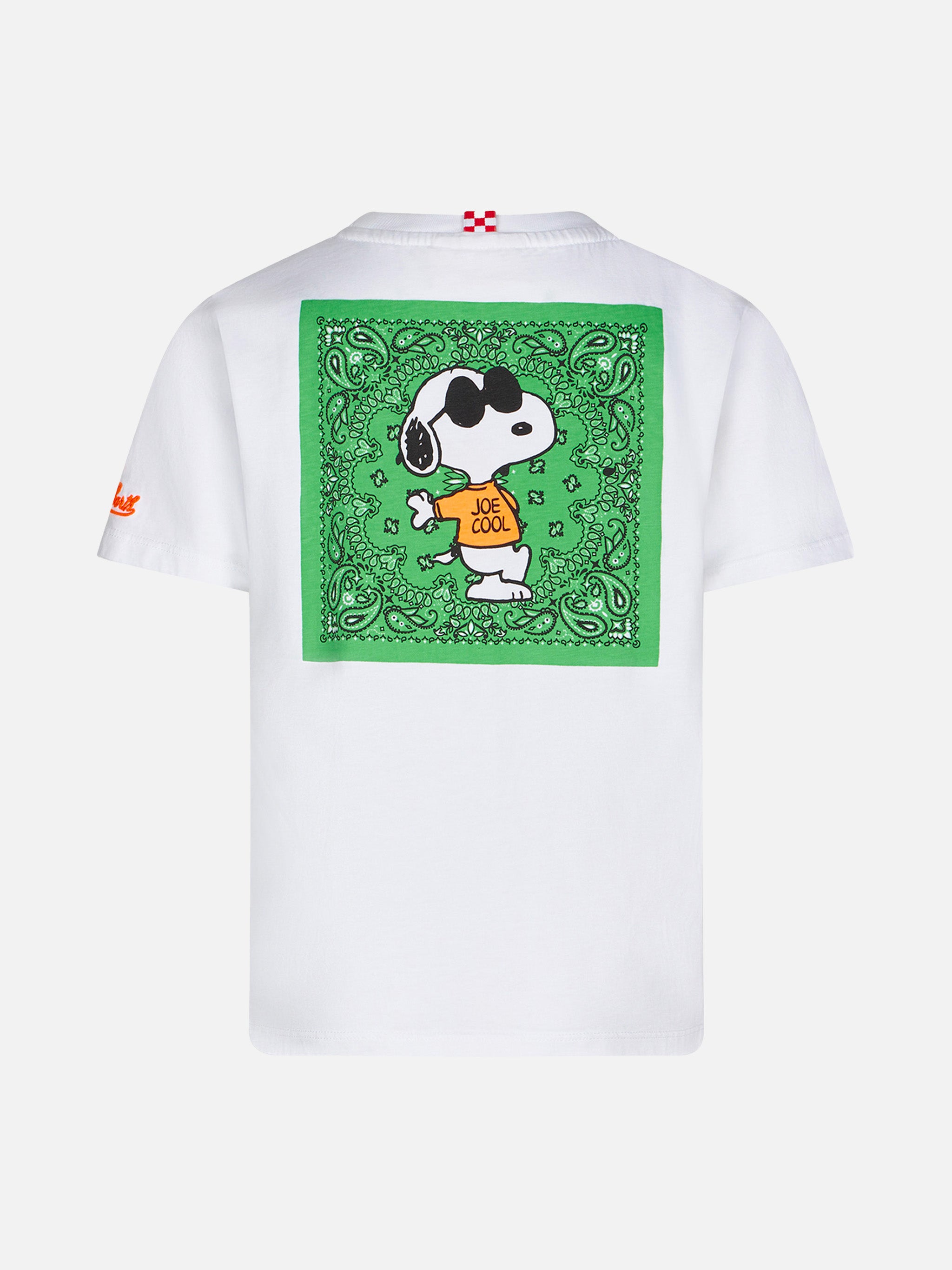 mc2-saint-barth-t-shirt-bambino-i-m-cool-snoopy-peanuts-special-edition-bianca image 3