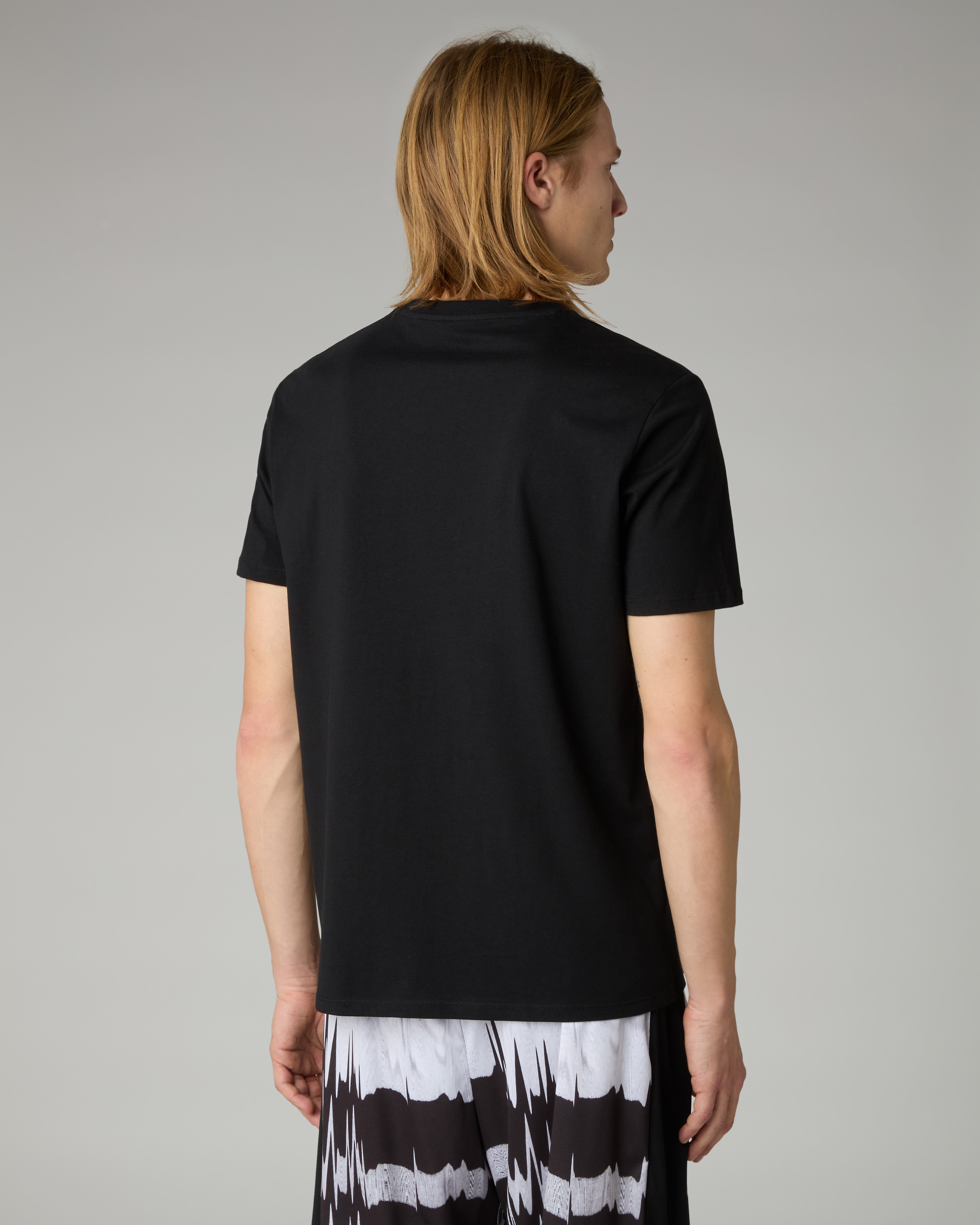 australian-gemini-t-shirt-cotone-nera-stampa-petto image 3