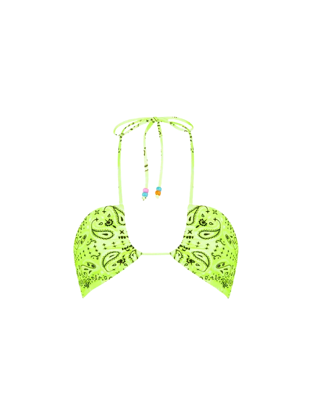 mc2-saint-barth-top-a-fascia-donna-bandana-giallo-fluo image 1