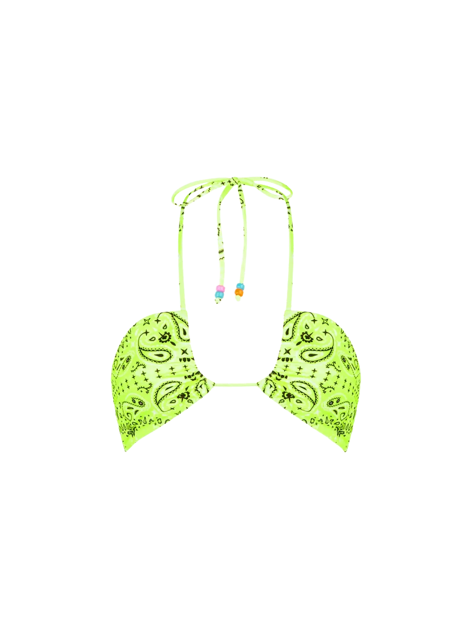 mc2-saint-barth-top-a-fascia-donna-bandana-giallo-fluo image 1