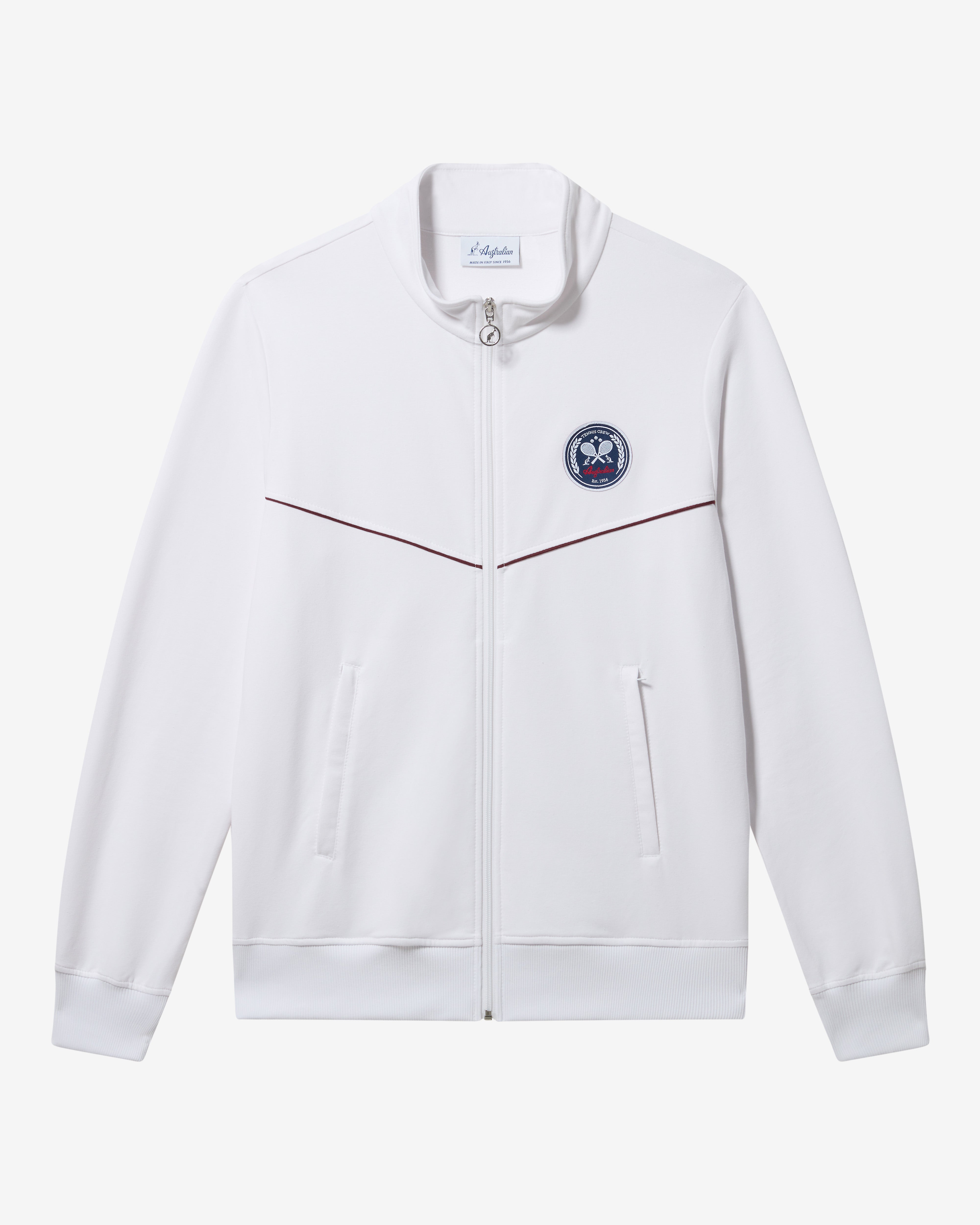 australian-legend-track-jacket-bianca-felpa-elasticizzata image 6
