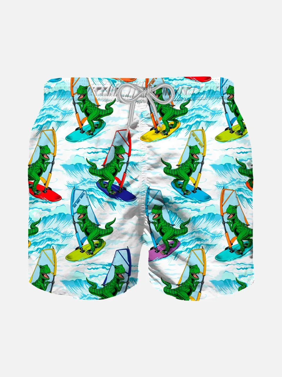 mc2-saint-barth-costume-boxer-mare-bambino-bianco-stampa-dinosauro-surfista image 1