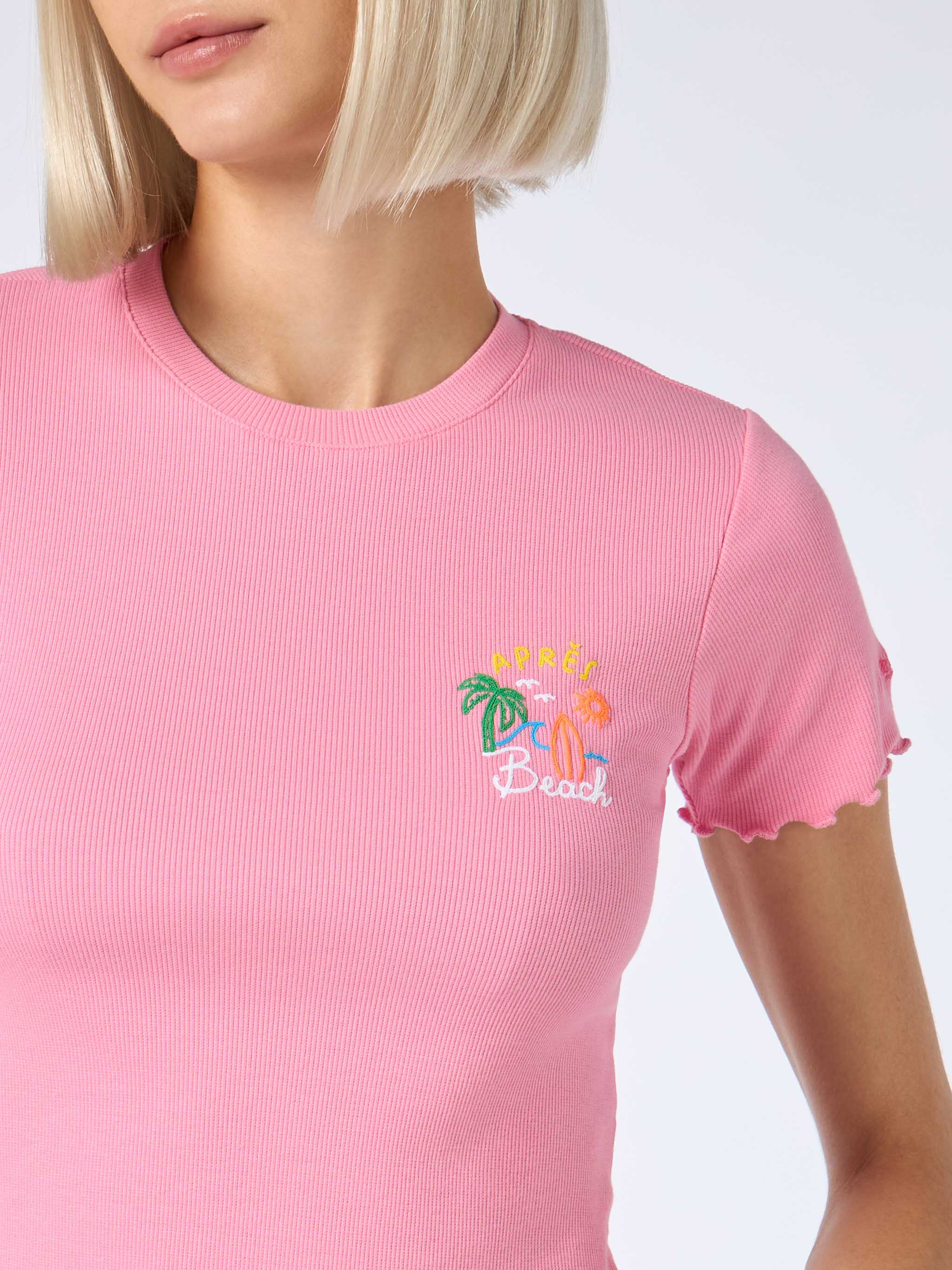 mc2-saint-barth-t-shirt-serena-in-cotone-a-coste-con-ricamo-apr-s-beach-mod-sere image 3