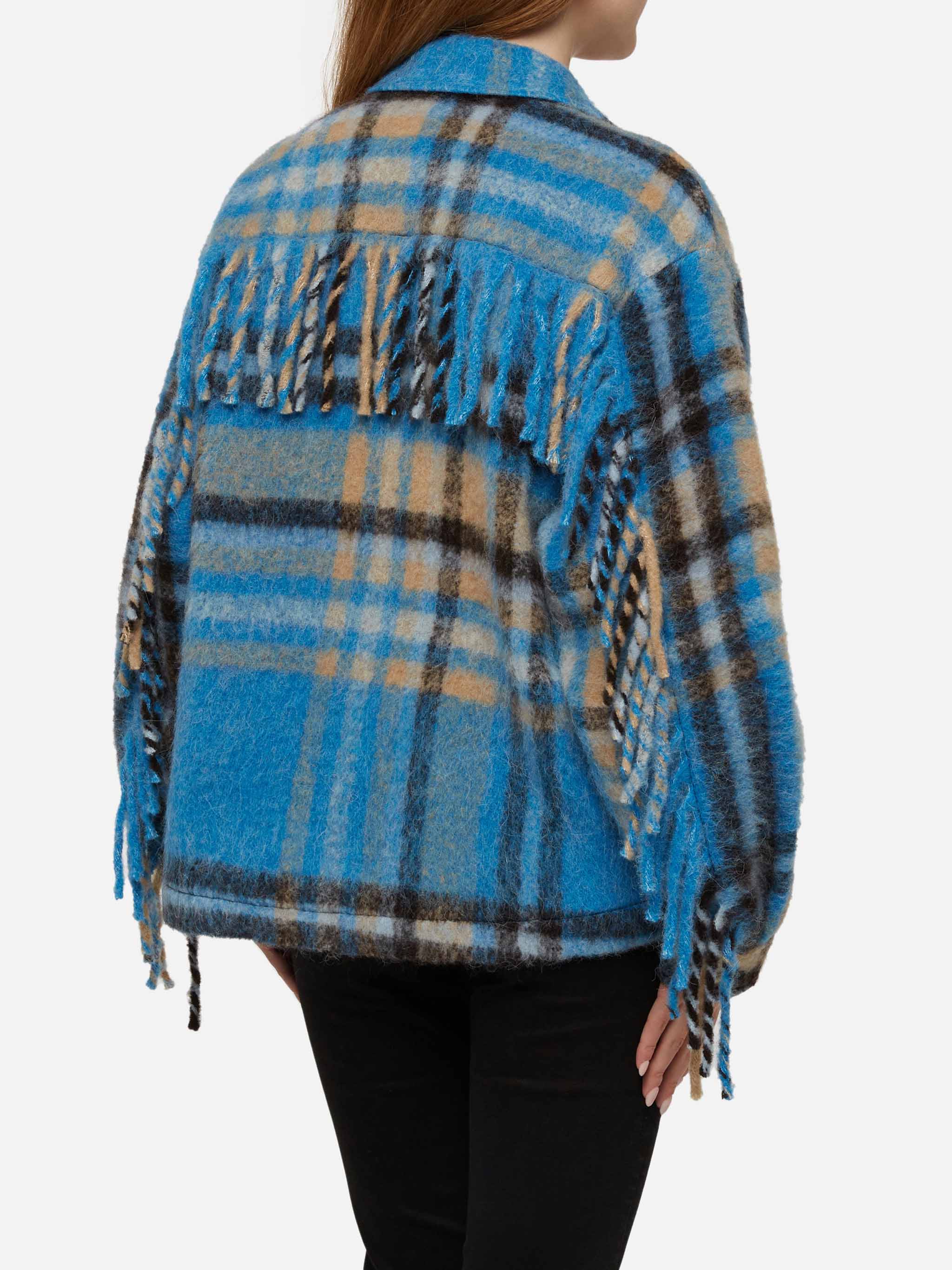 mc2-saint-barth-giacca-overshirt-marceline-donna-tartan-frange image 3