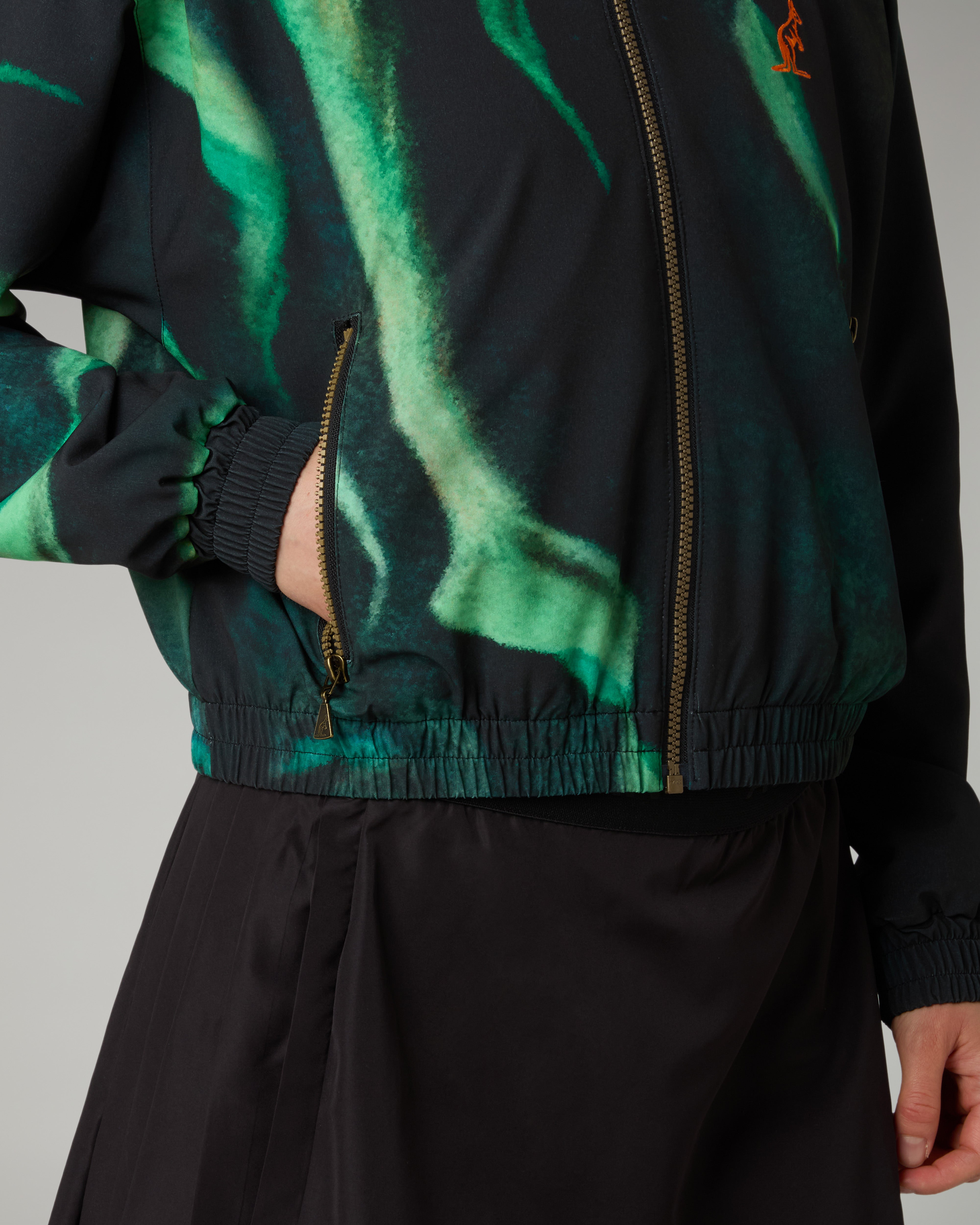 australian-blanca-track-jacket-nera-bi-elastica-slam-taglio-cropped image 5