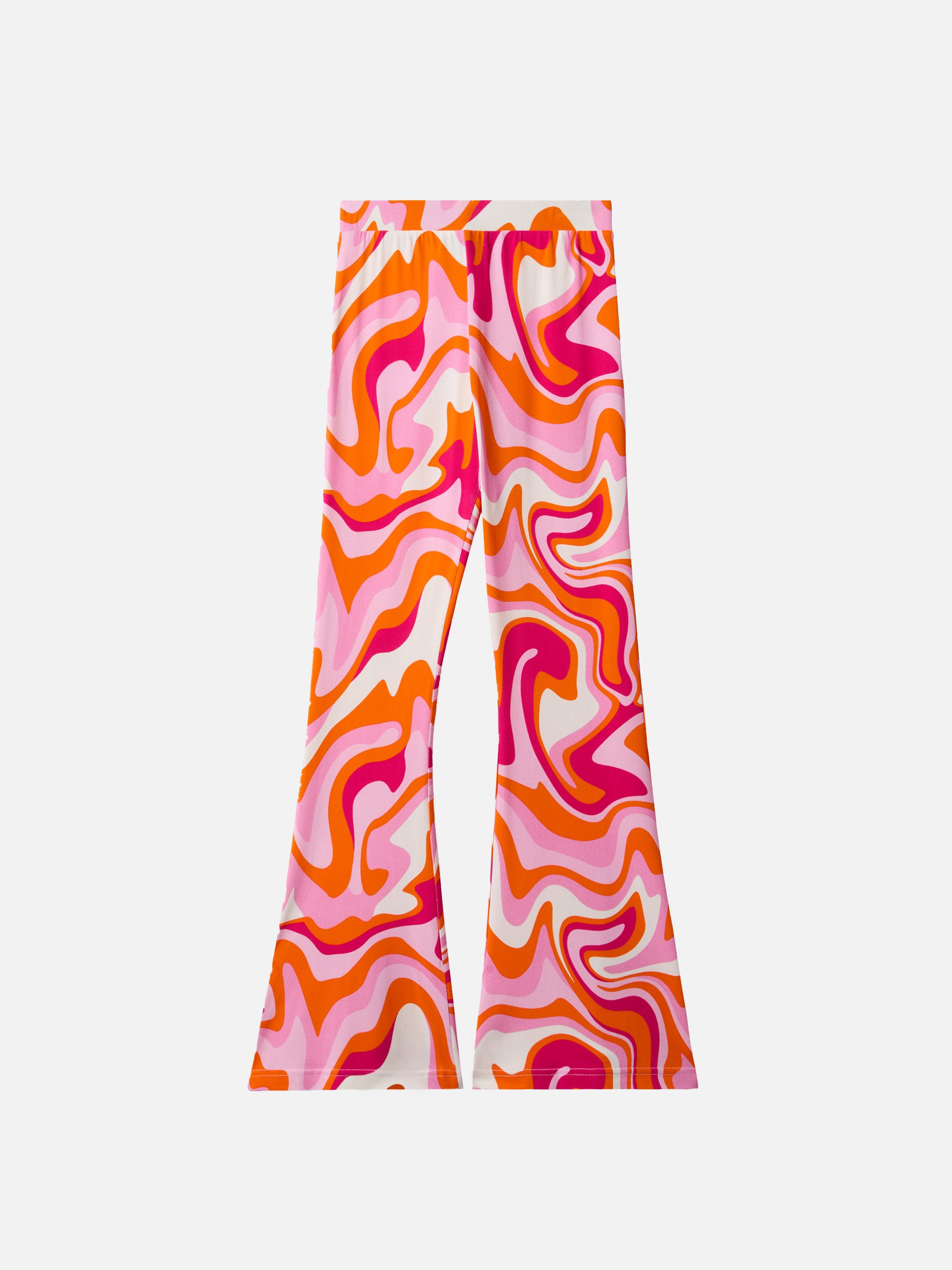 mc2-saint-barth-pantaloni-flare-gwenda-jr-liquid-shape-fucsia-bimba image 1