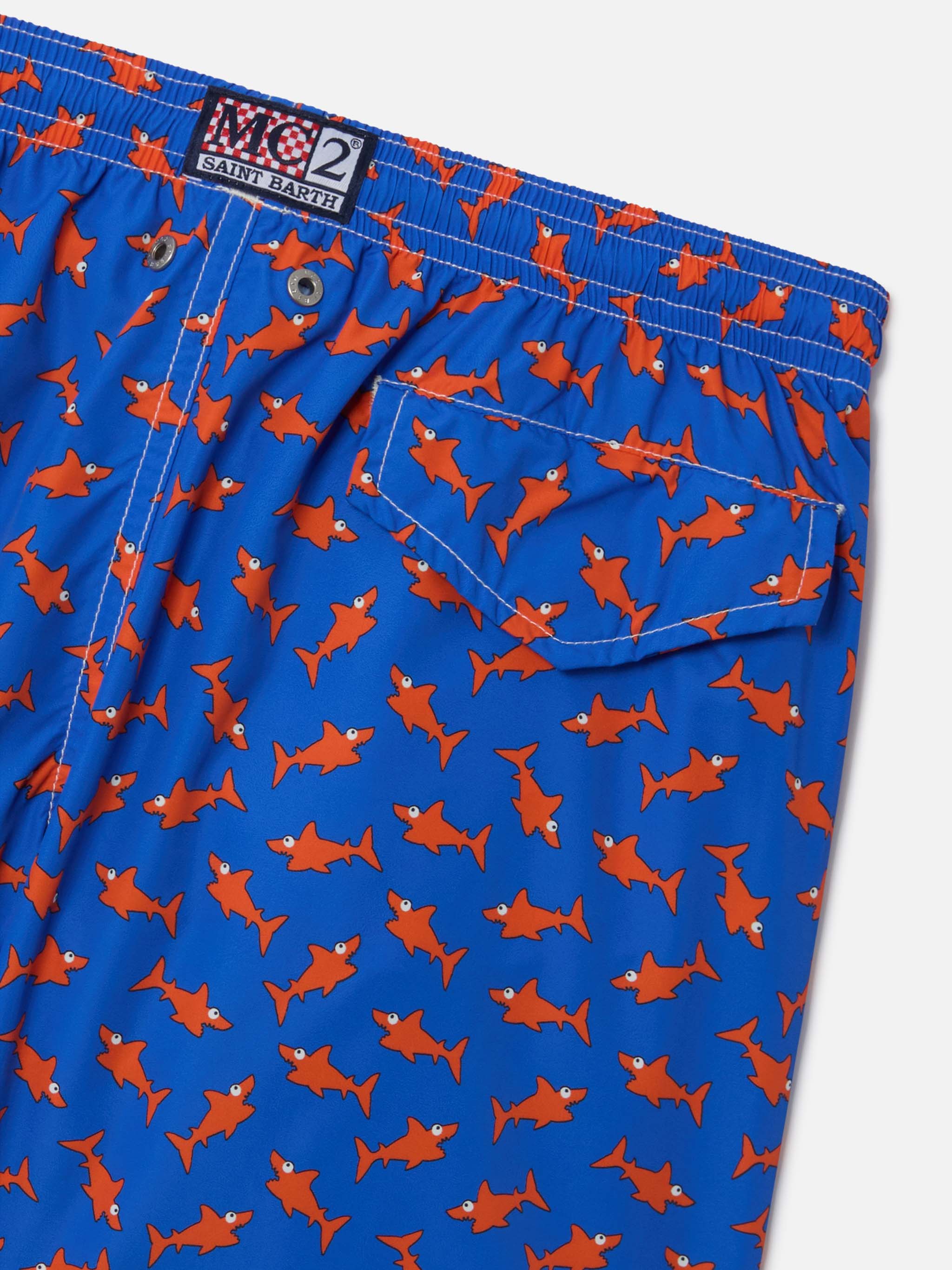 mc2-saint-barth-costume-boxer-bambino-jean-stampa-squali-blu image 3