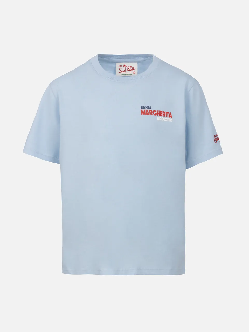 mc2-saint-barth-t-shirt-bambino-in-cotone-con-stampa-cartoline-santa-margherita- image 1