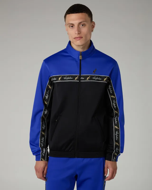 australian-essential-duo-giacca-track-acetato-full-zip-blu image 1