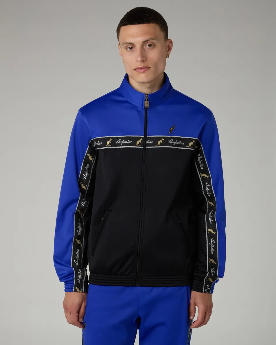 australian-essential-duo-giacca-track-acetato-full-zip-blu image 1