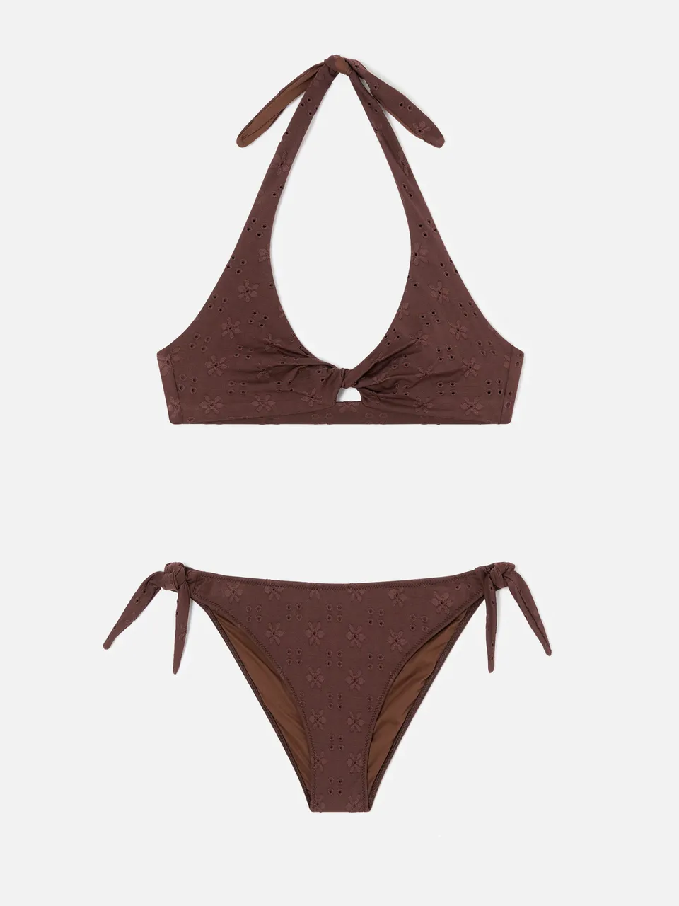 bikini-mc2-saint-barth-leda-yali-in-tessuto-sangallo-marrone image 1