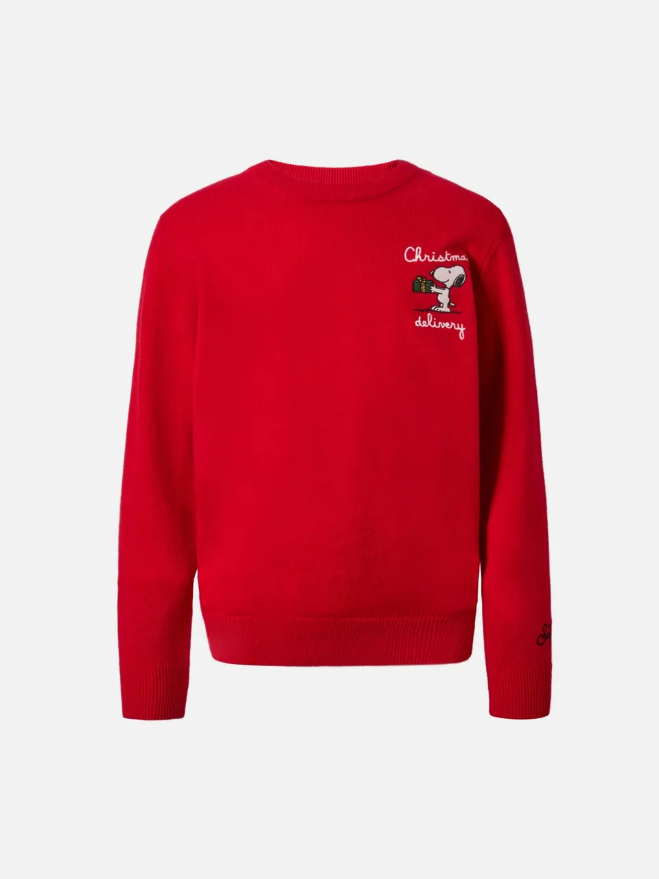mc2-saint-barth-douglas-light-embry-maglione-cashmere-rosso-snoopy-peanuts-speci image 1