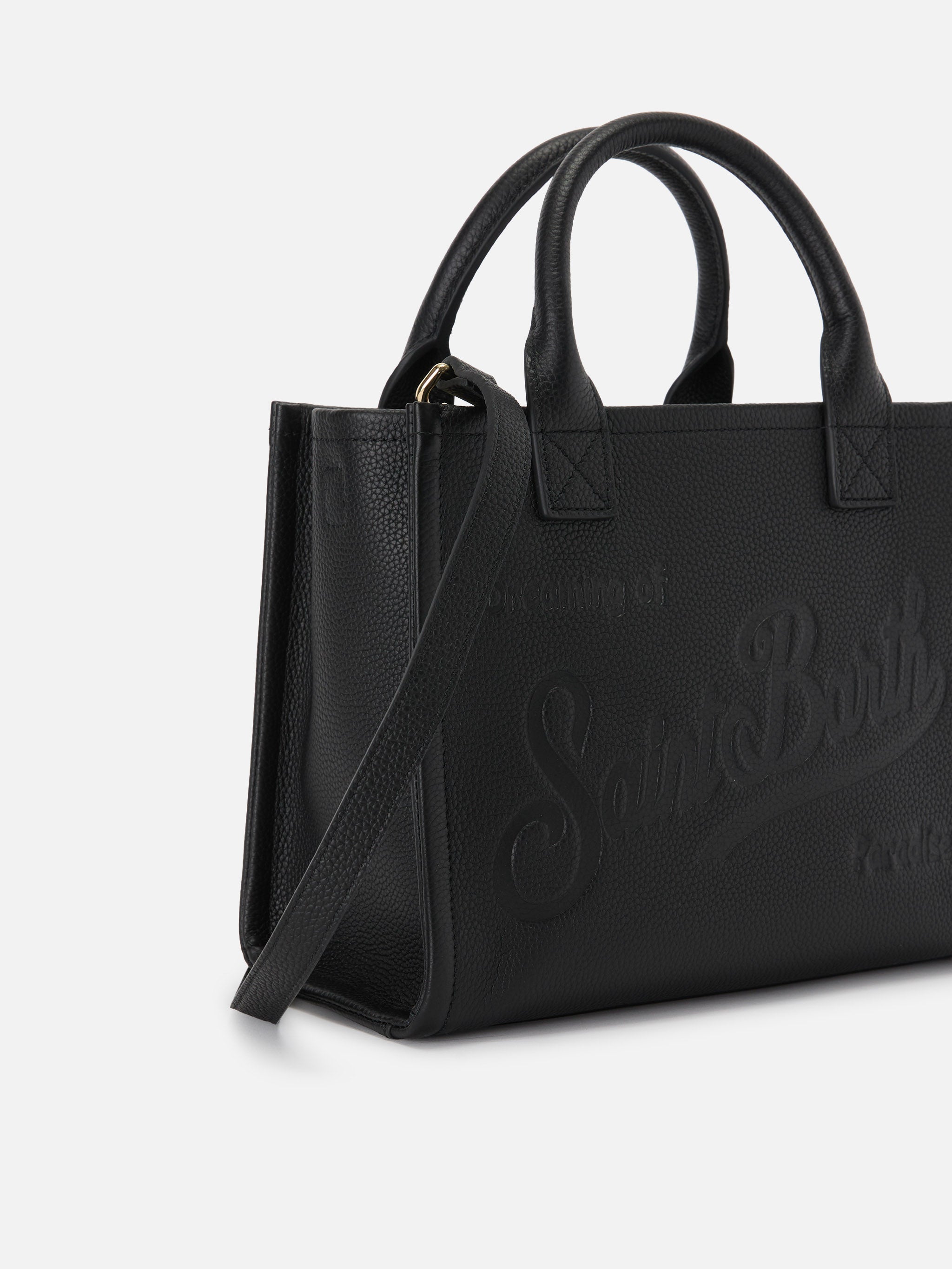 mc2-saint-barth-borsa-vanity-medium-in-pelle-martellata-nera image 2
