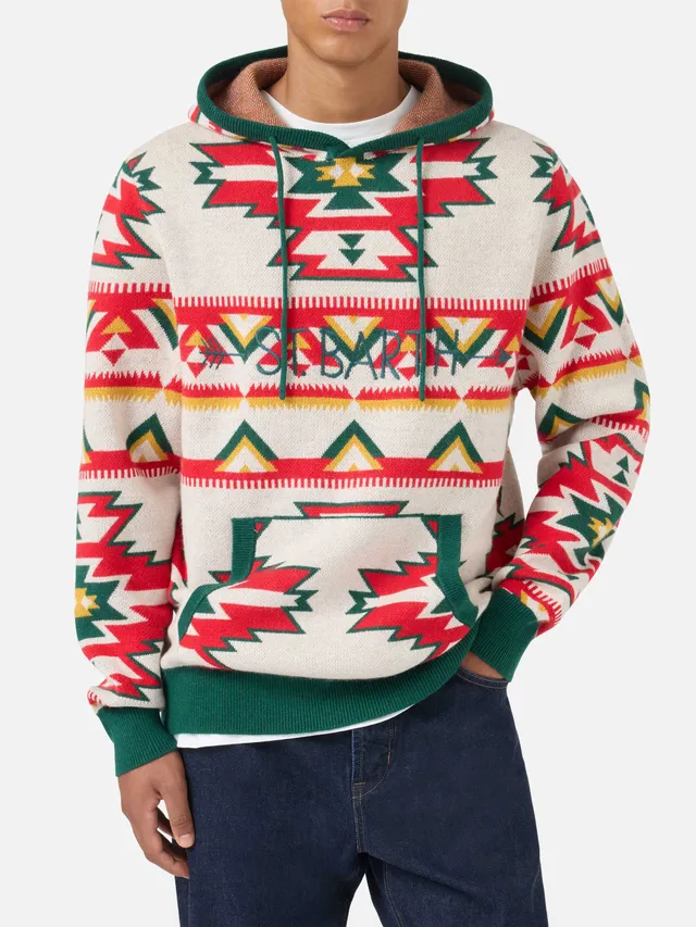 mc2-saint-barth-wood-maglia-con-cappuccio-in-misto-cashmere-brushed-fantasia-etn image 1