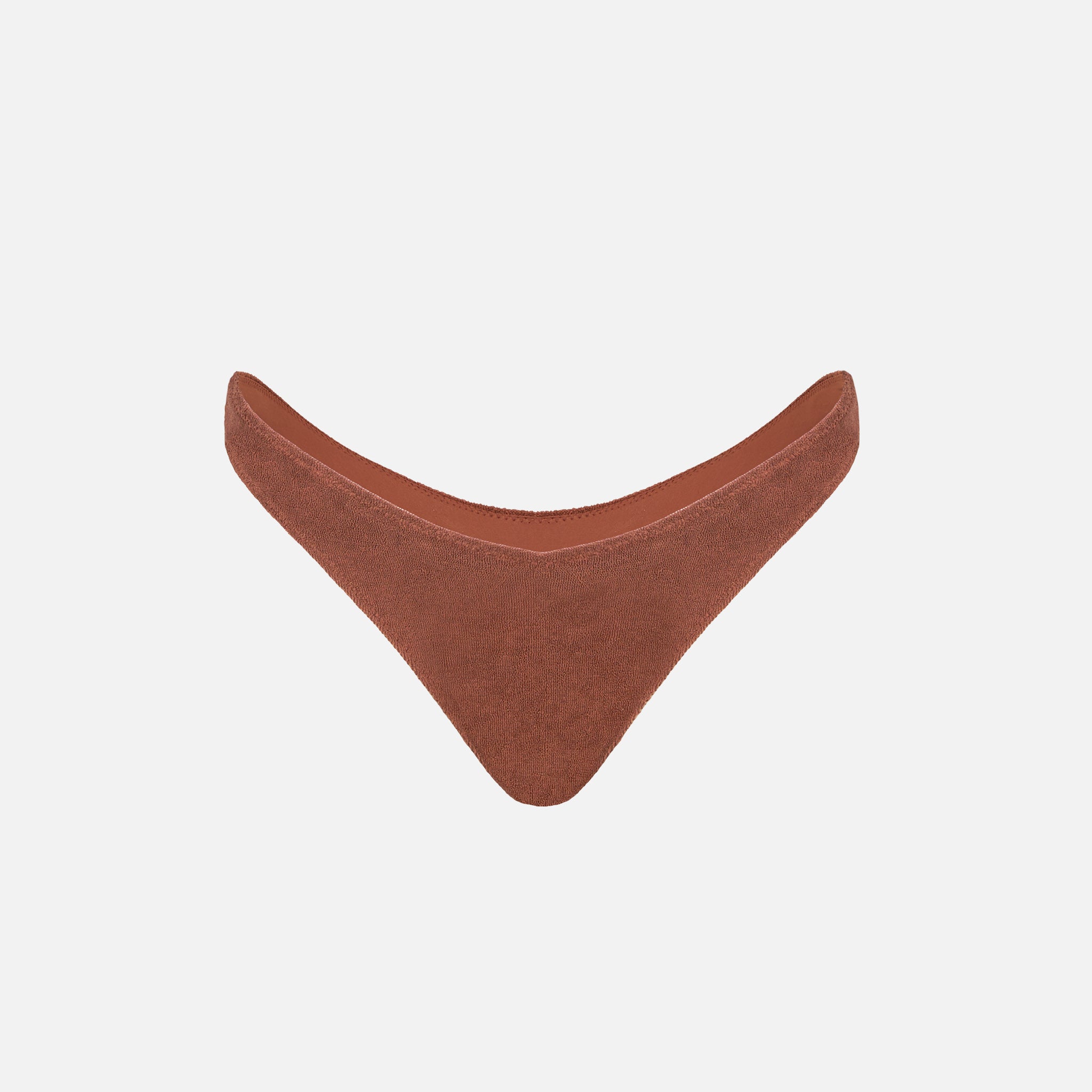 mc2-saint-barth-naomi-slip-da-bagno-donna-sgambato-in-spugna-marrone image 3
