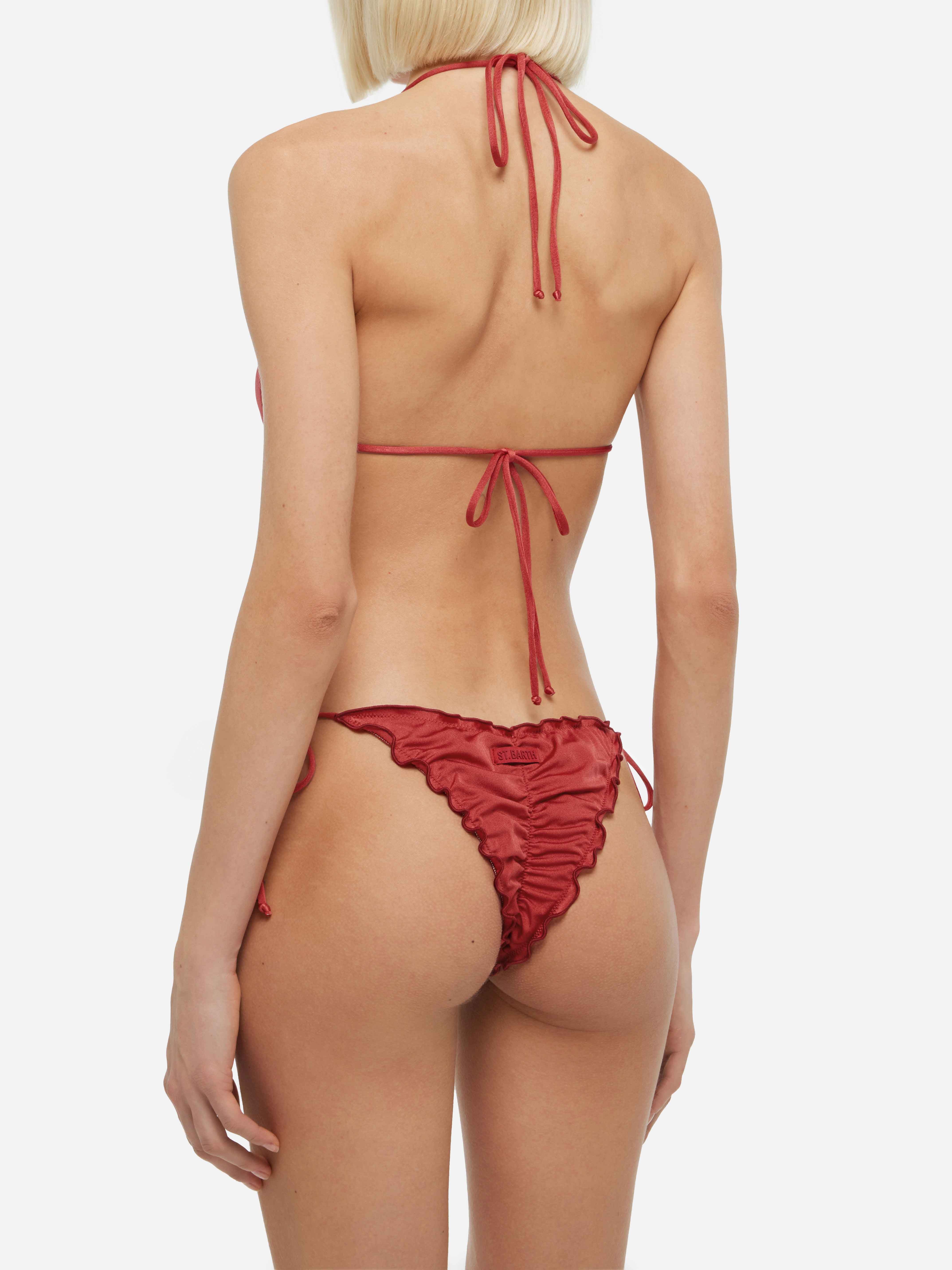 mc2-saint-barth-bikini-classico-a-triangolo-in-shimmer-rosso-mattone-sagittarius image 4