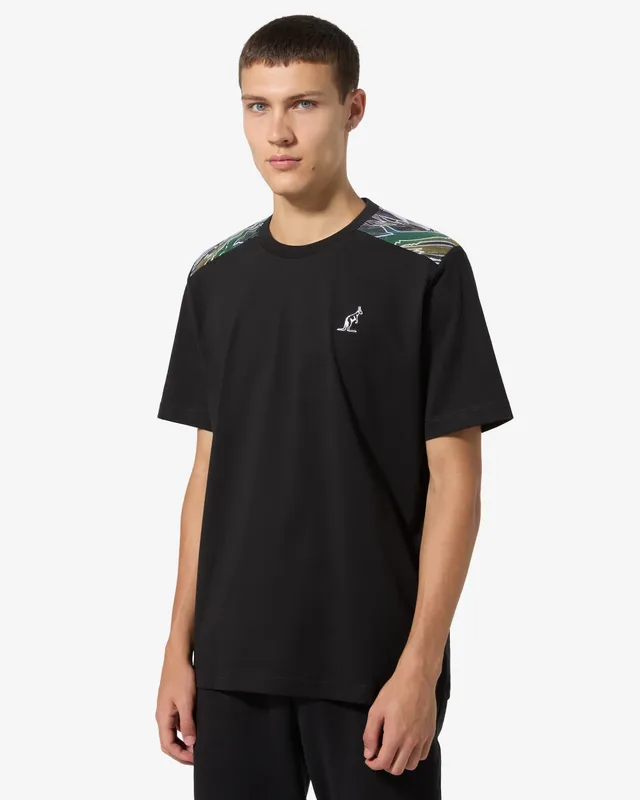 australian-goldie-insert-t-shirt-cotone-nera-inserti-spalle image 1
